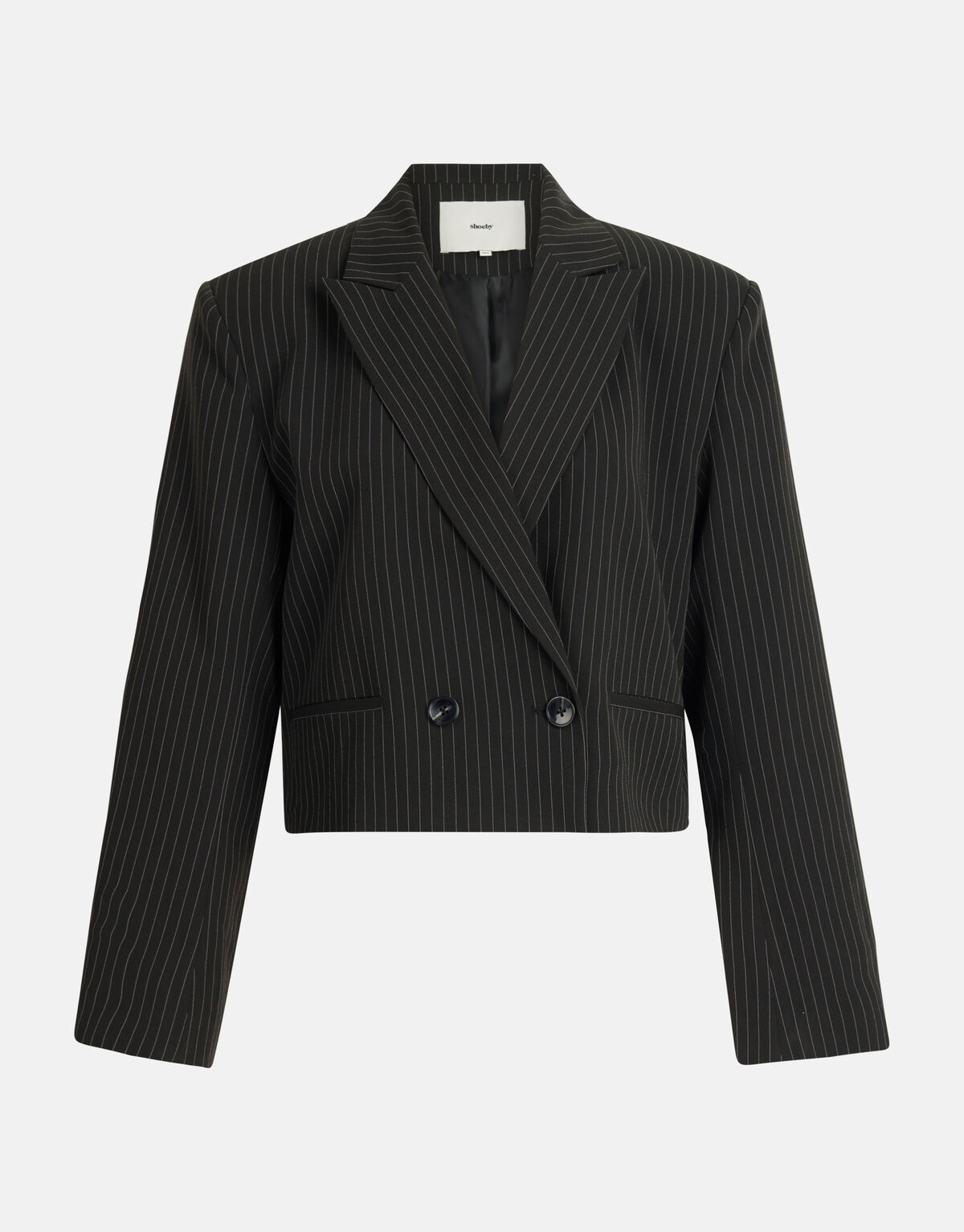 Nadelstreifen-Blazer Schwarz SHOEBY WOMEN