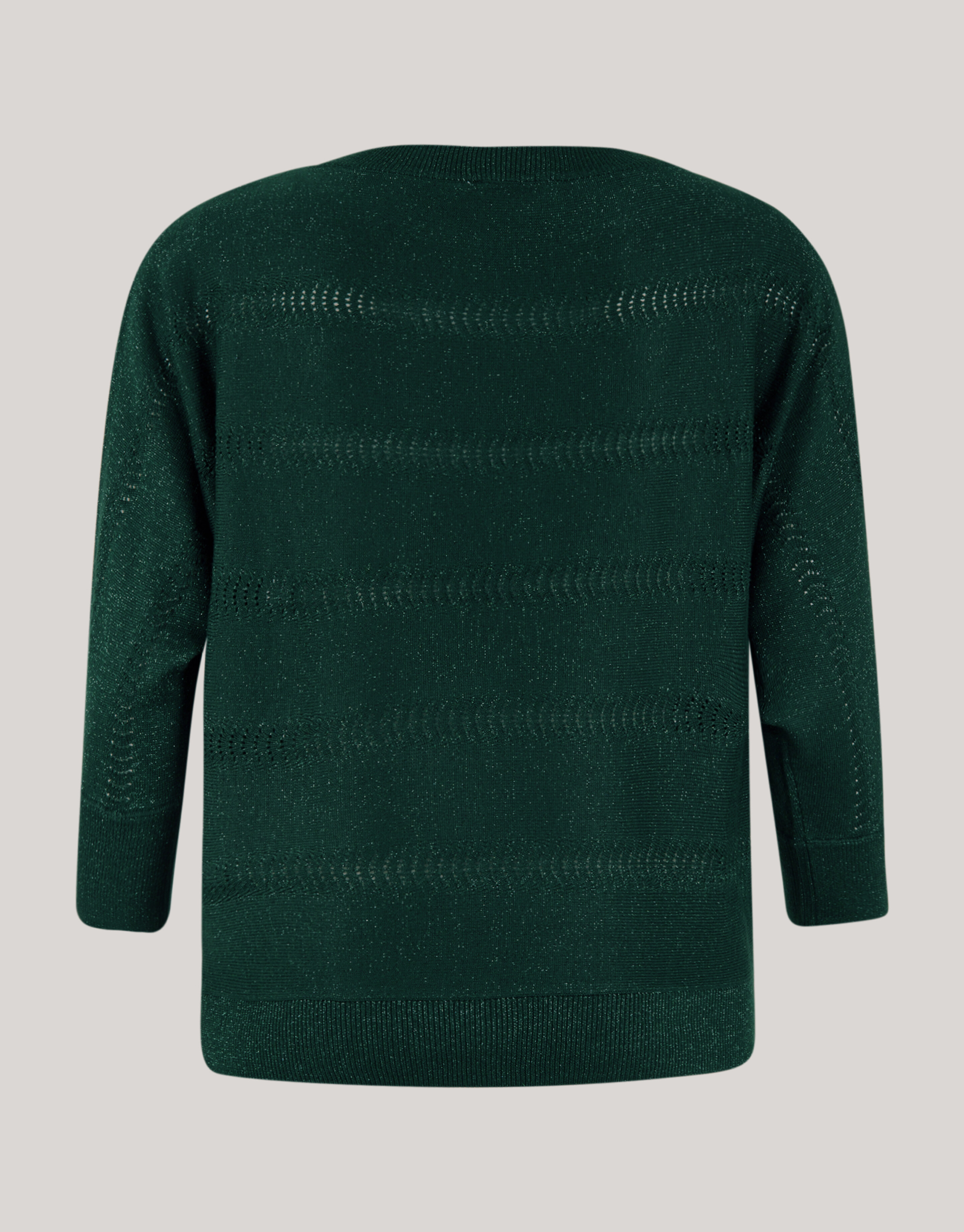 Glitzer Fledermausärmel Pullover Dunkelgrün SHOEBY WOMEN
