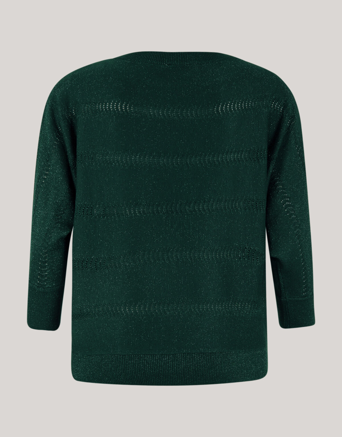 Glitzer Fledermausärmel Pullover Dunkelgrün SHOEBY WOMEN