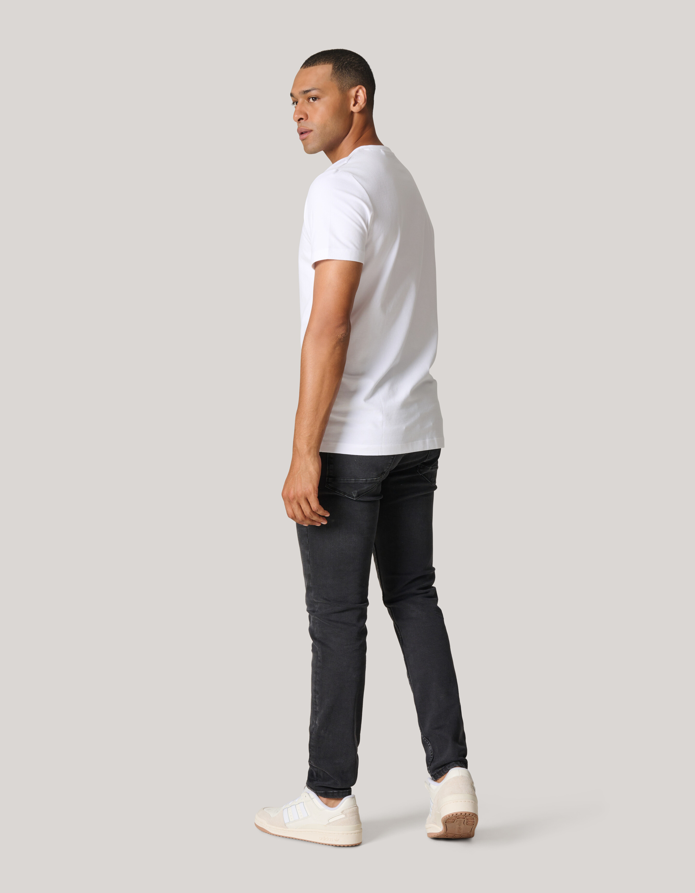 Skinny Jeans Schwarz Verwaschen L30 SHOEBY MEN