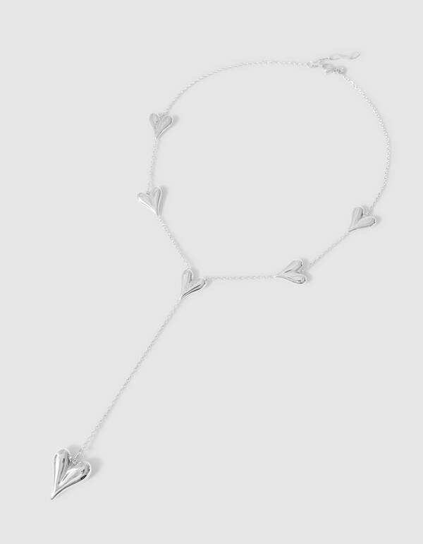 Herz Halskette Silber SHOEBY ACCESSOIRES