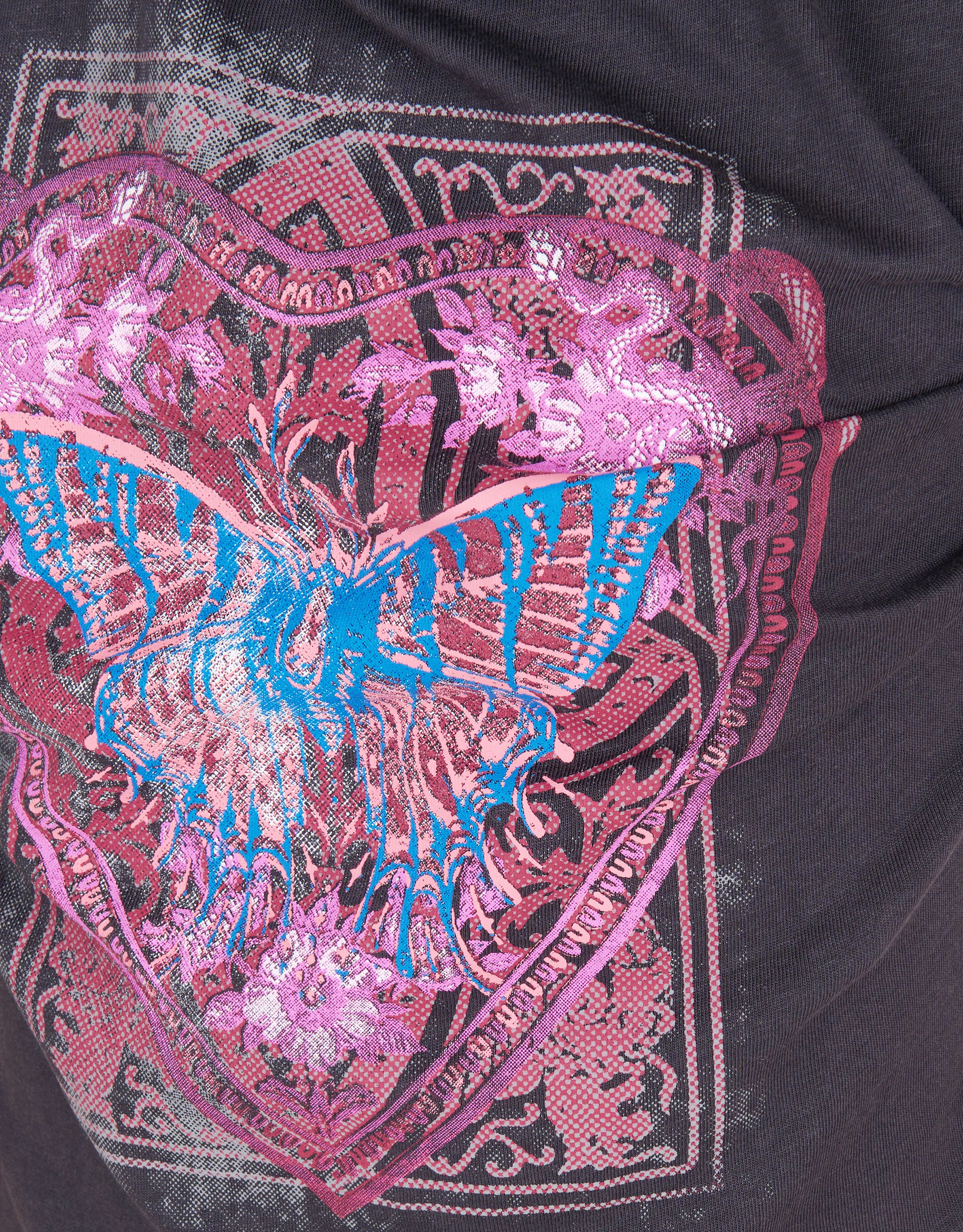 Schmetterling Artwork T-shirt Dunkelgrau SHOEBY GIRLS