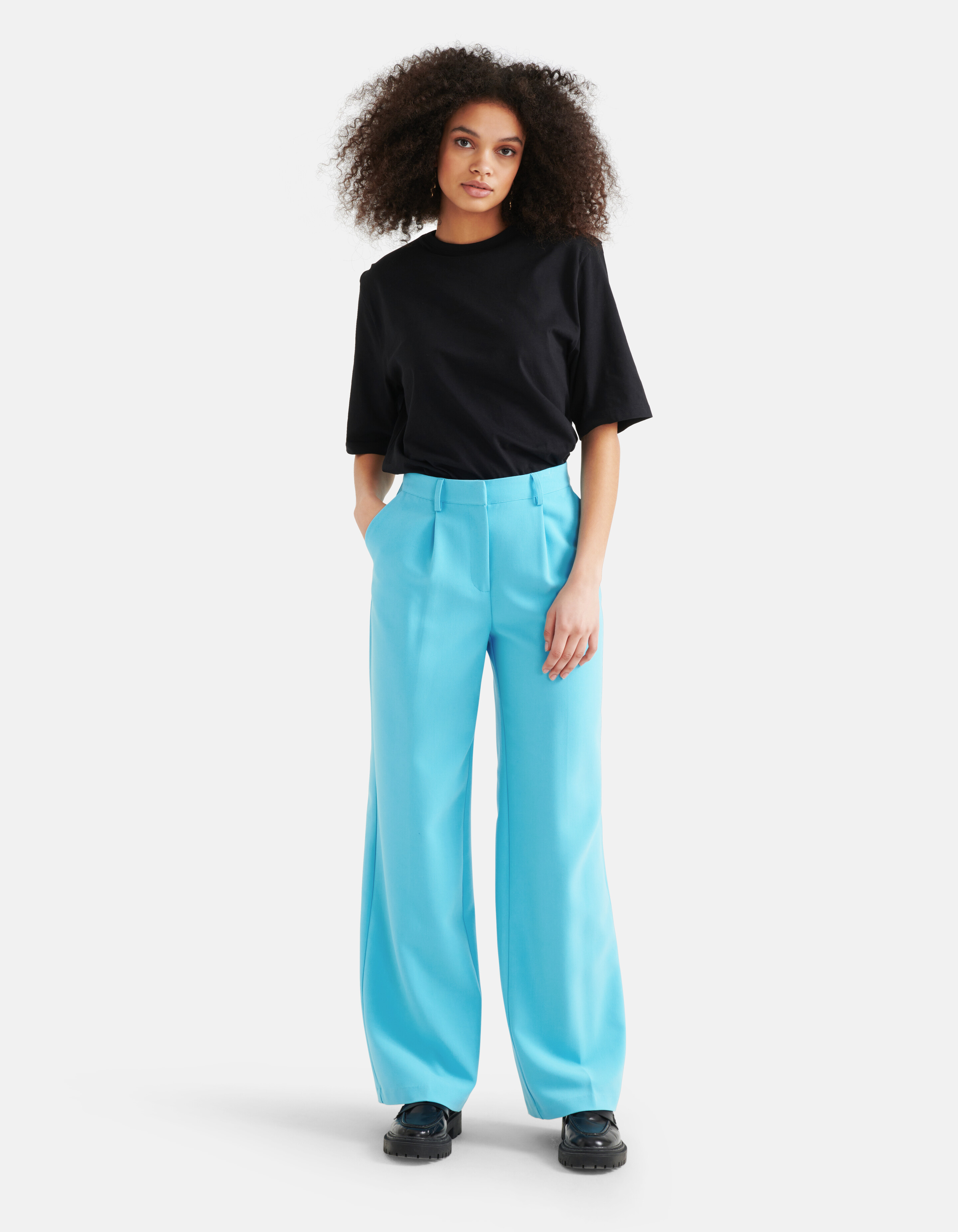 Weite Hosenbeine Blau SHOEBY WOMEN