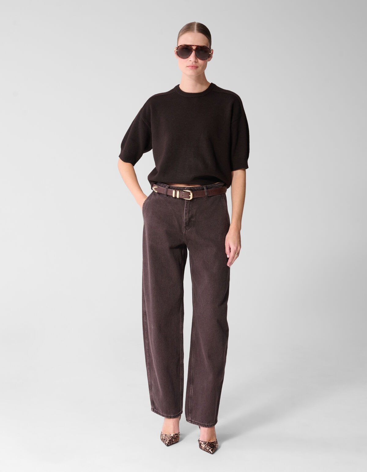 Strickpullover Dunkelbraun By Mieke SHOEBY WOMEN