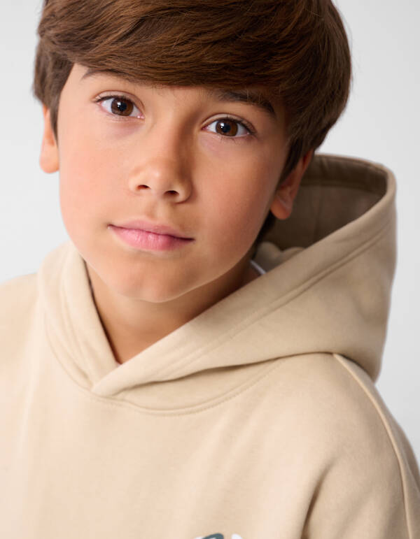 Cool Vibes Kunstwerk Hoodie Beige SHOEBY BOYS