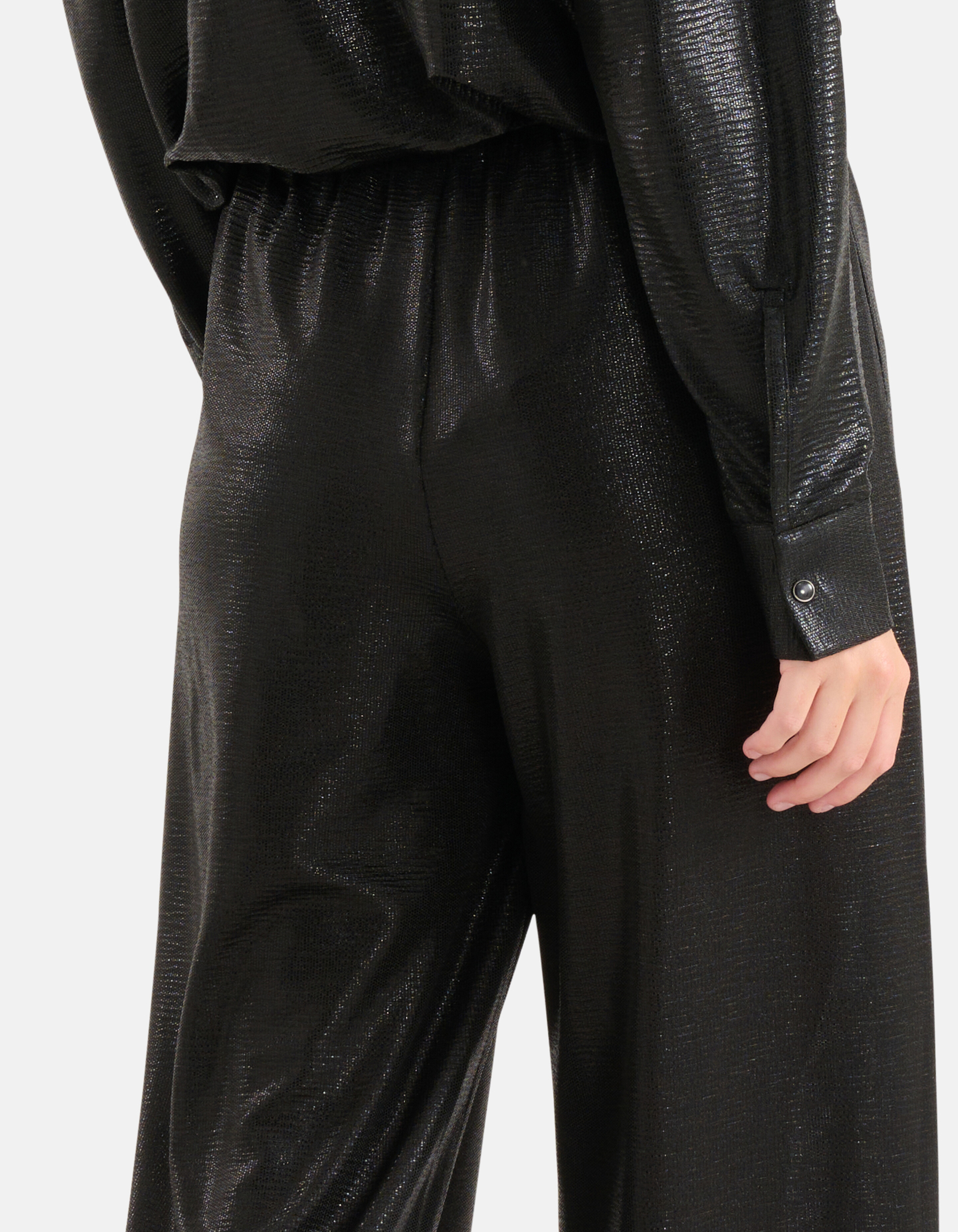 Metallic Broek Zwart SHOEBY WOMEN