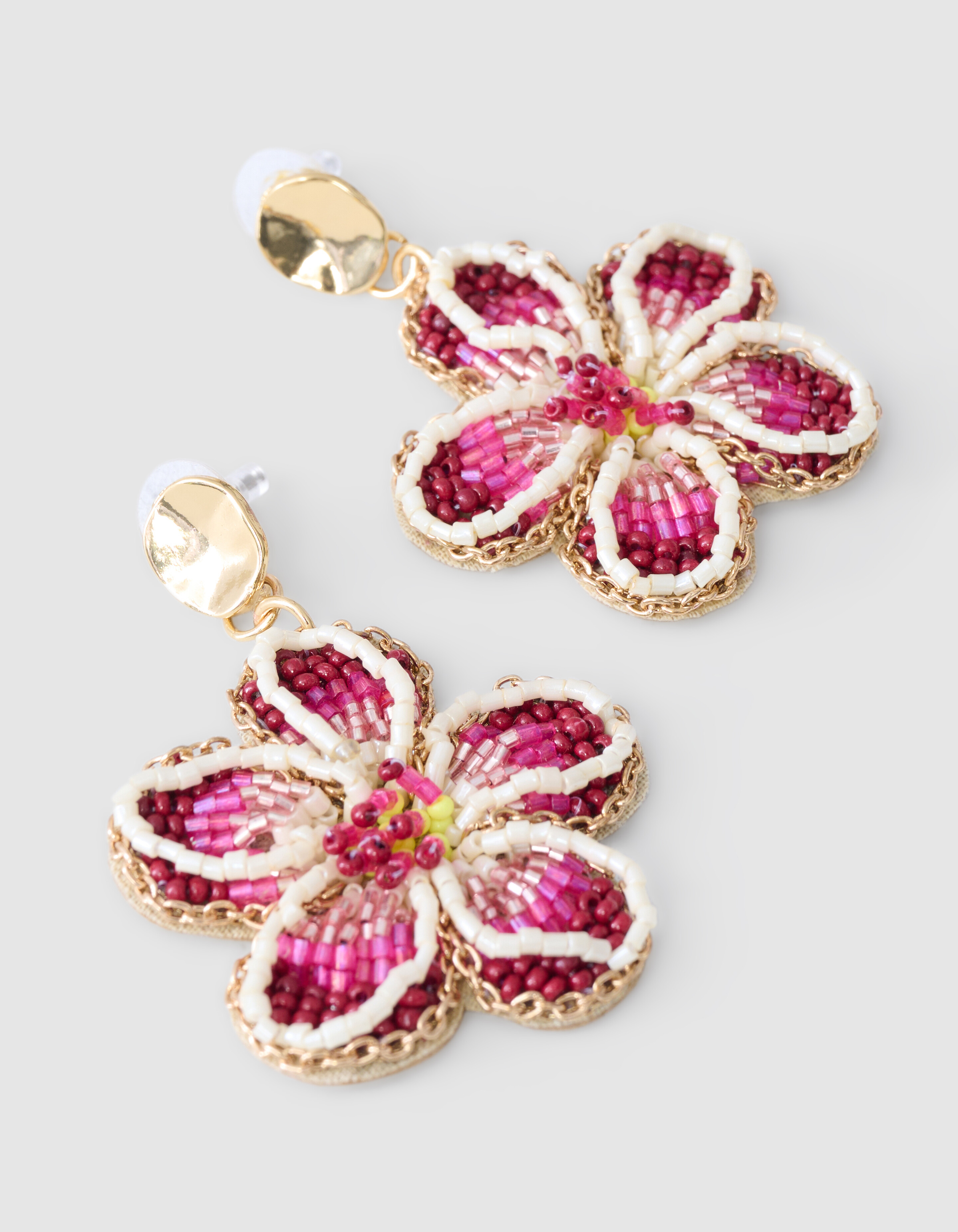 Tropische Ohrringe Rosa SHOEBY ACCESSOIRES
