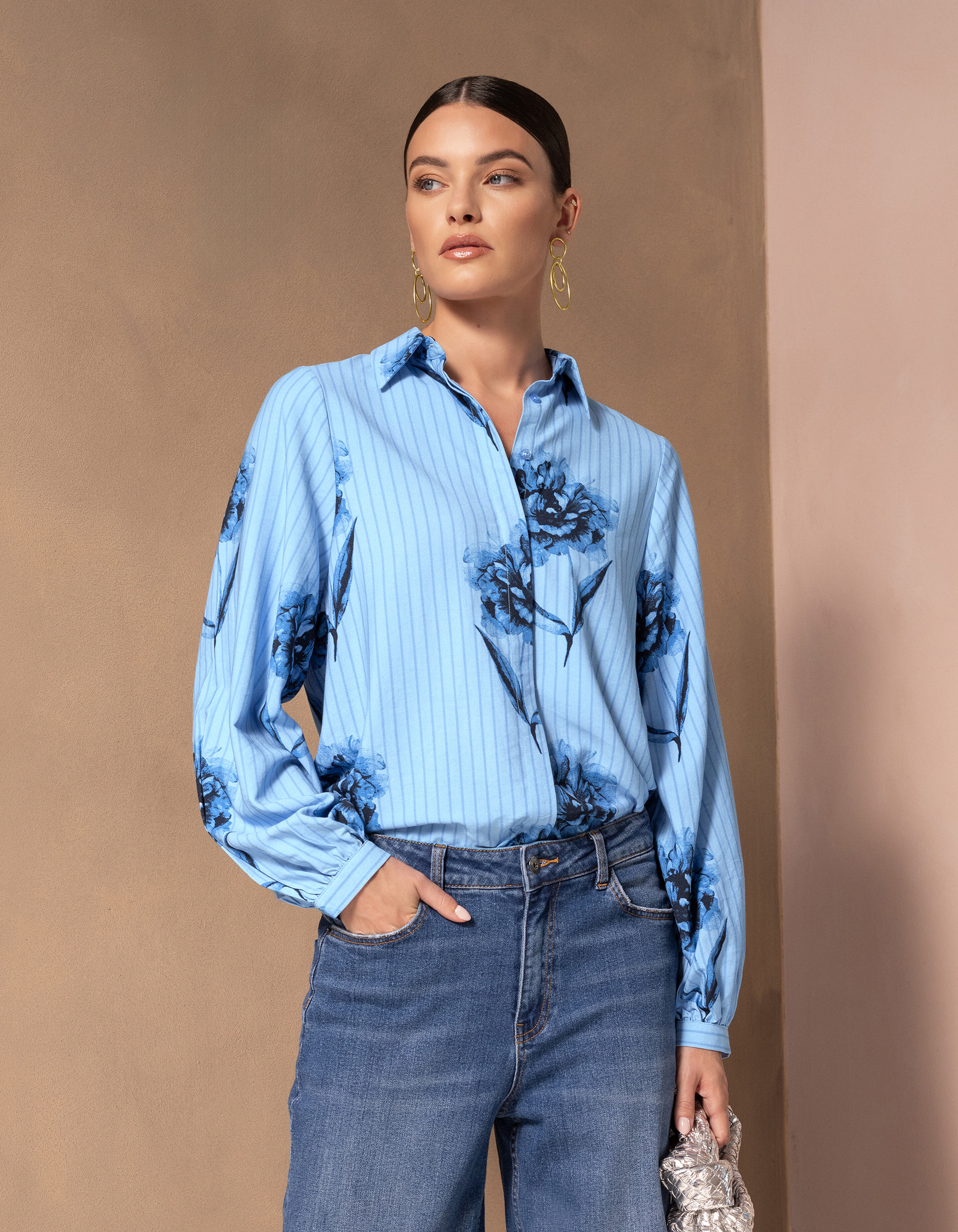 Bedruckte Bluse Blau von Mieke SHOEBY WOMEN