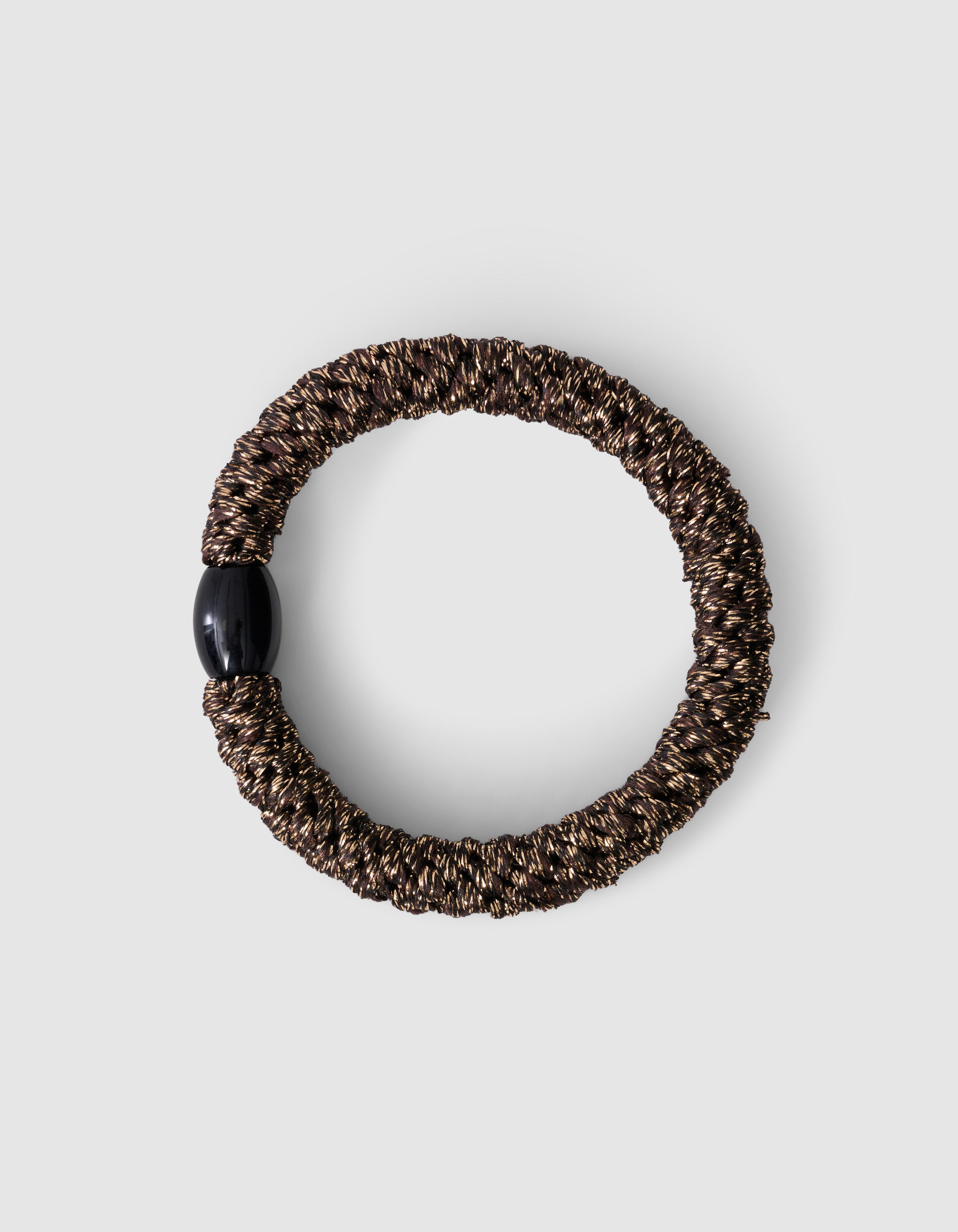 Lurex Haarelastiek Bruin SHOEBY ACCESSOIRES