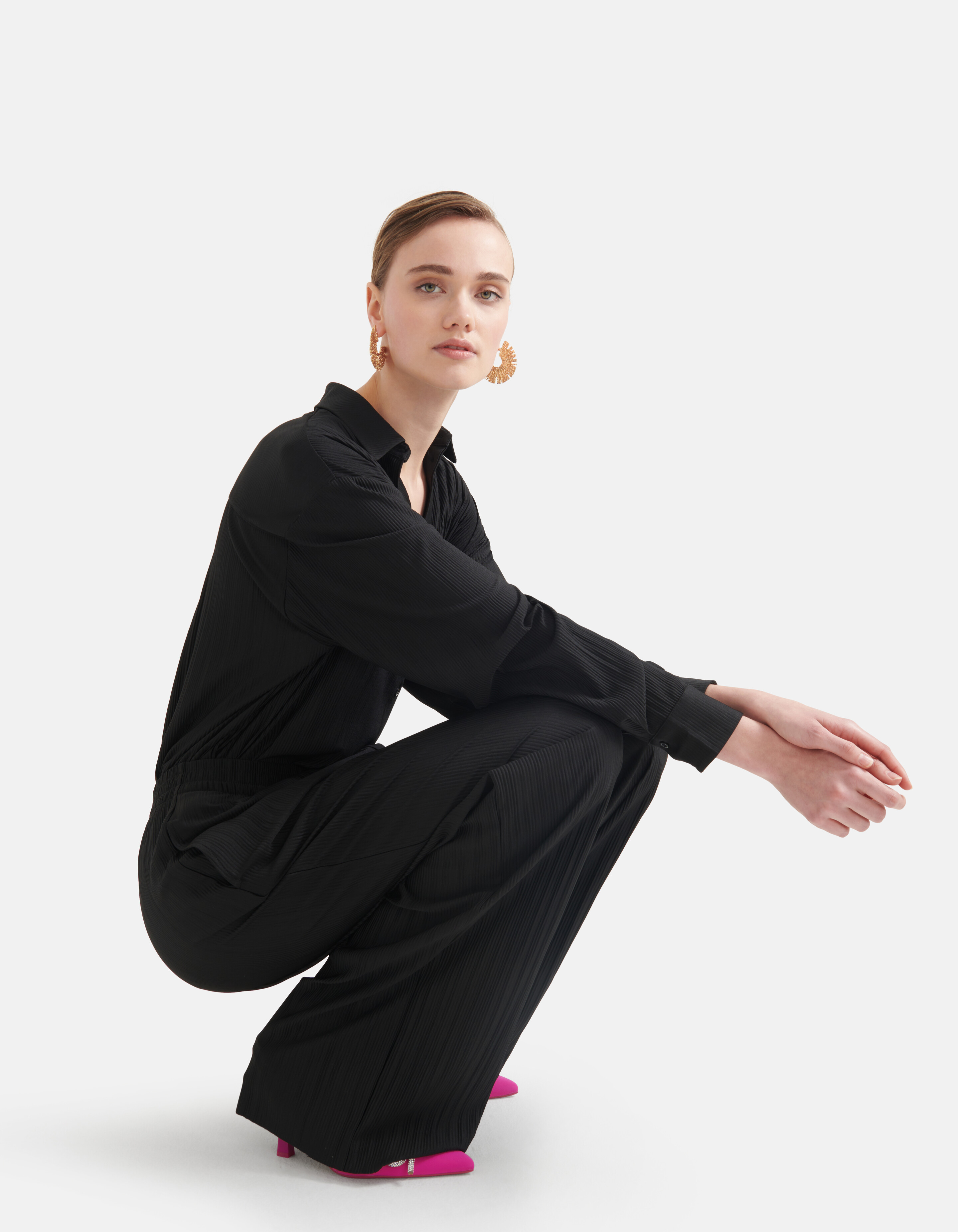 Crinkle-Hose Schwarz SHOEBY WOMEN