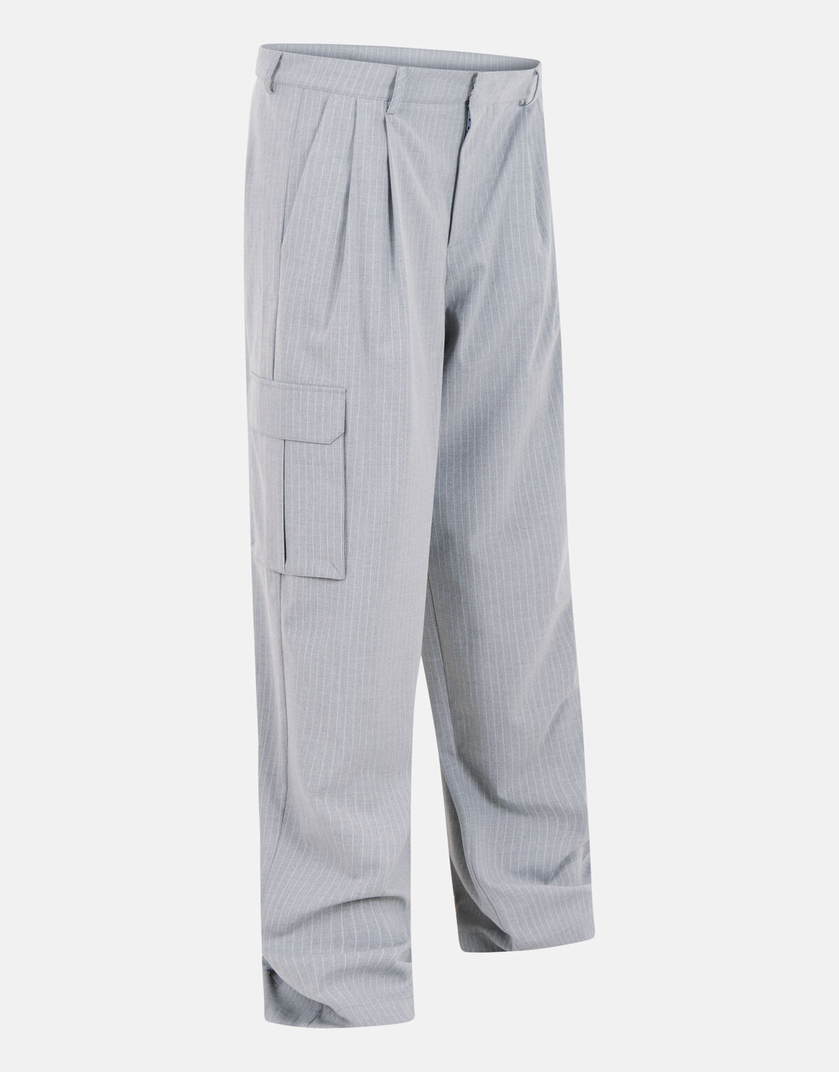 Pinstripe Cargo Broek Lichtgrijs SHOEBY WOMEN