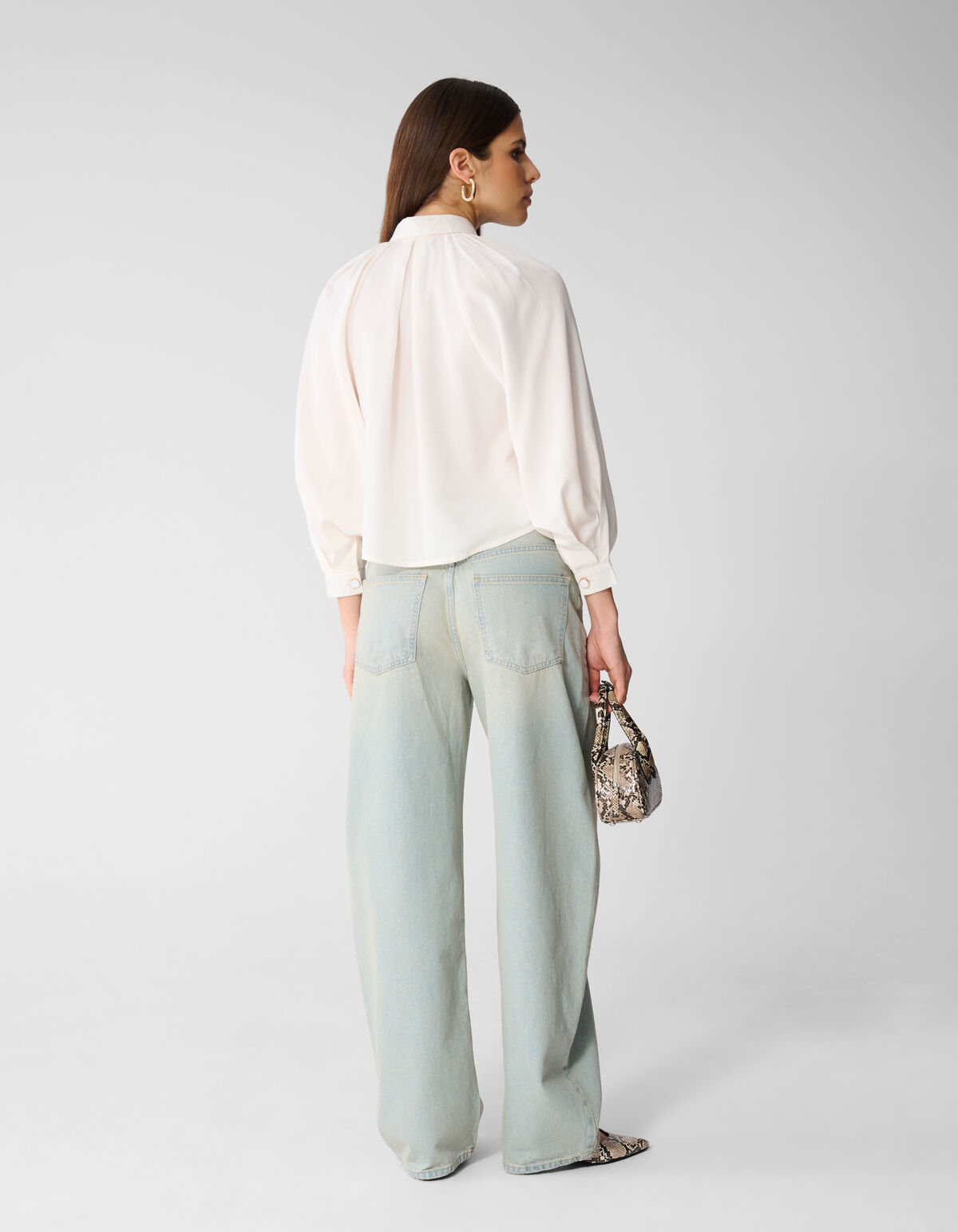 Soft Twill Bluse Off-White SHOEBY WOMEN