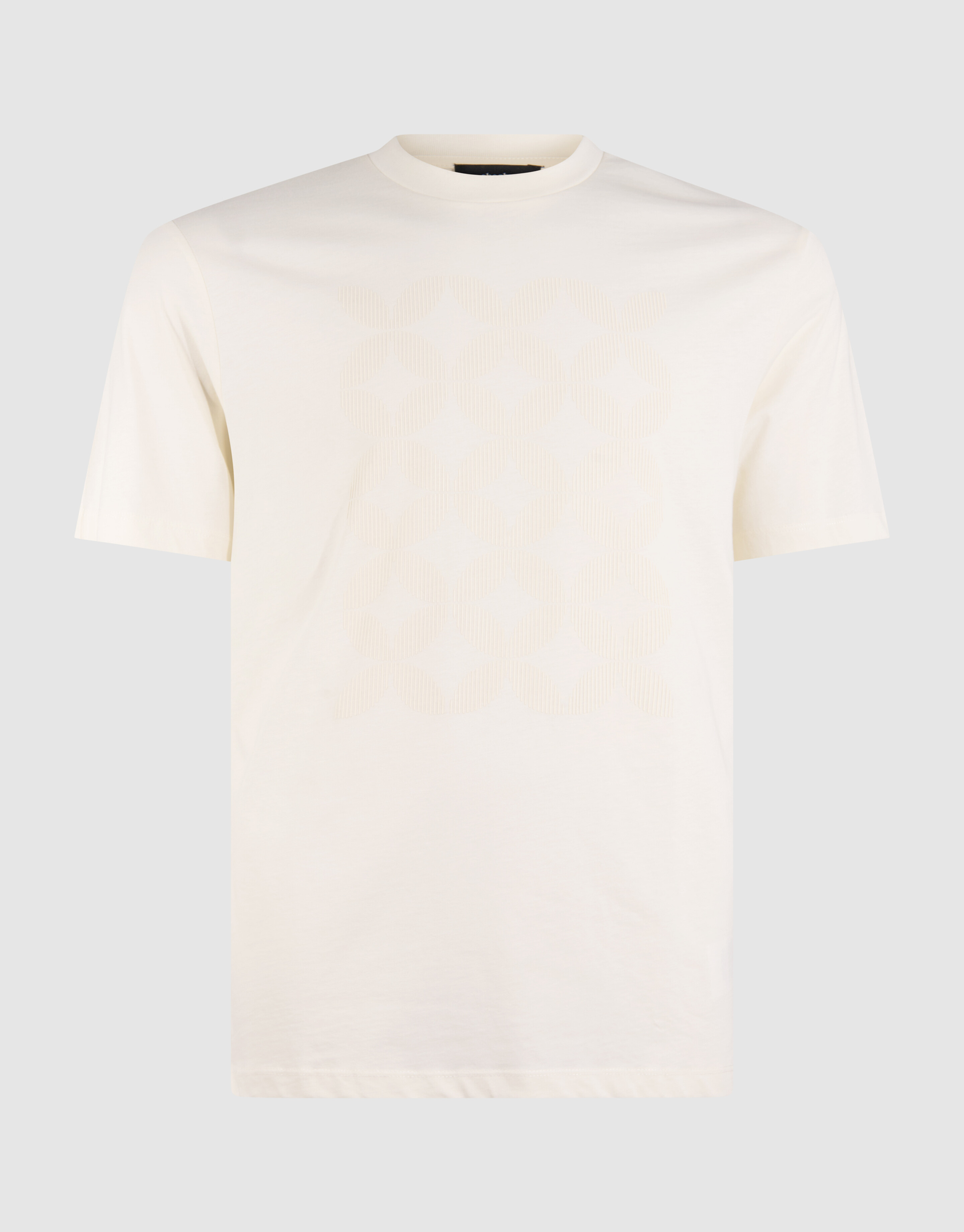 Gestreiftes Artwork-T-Shirt Gebrochen Wei&szlig; SHOEBY MEN