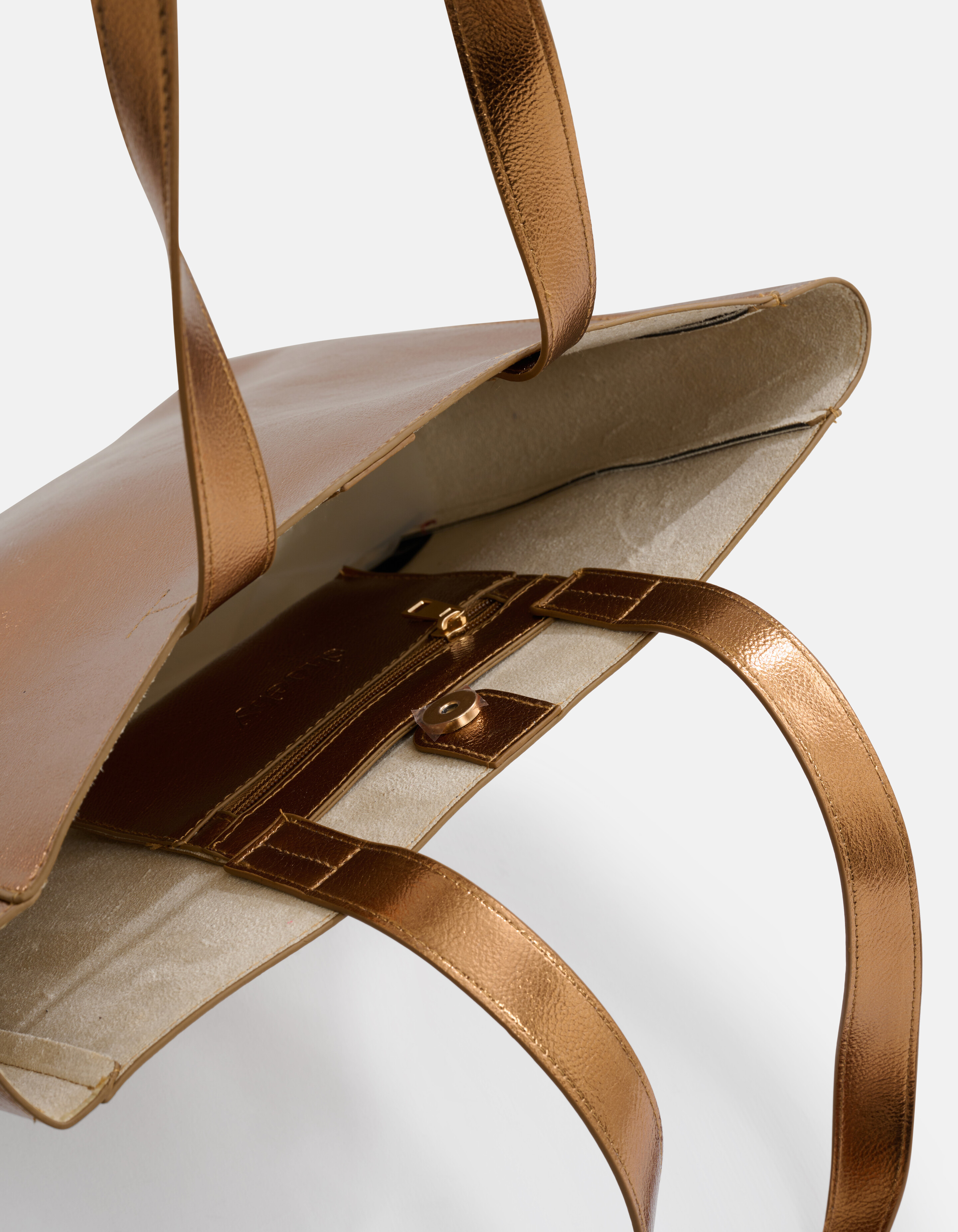 Metallic Shopper Tasche Bronze SHOEBY ACCESSOIRES