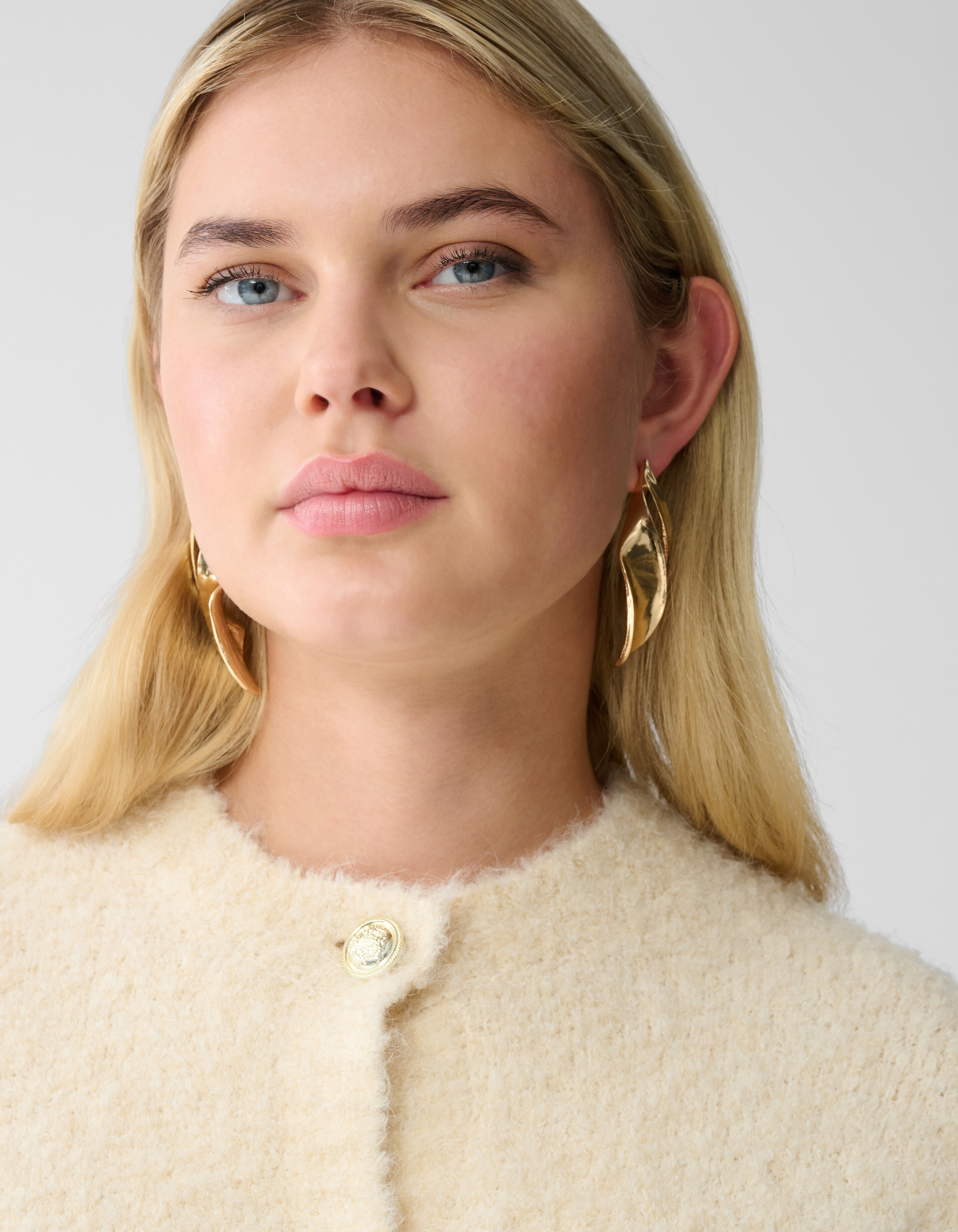 Teddy Knit Cardigan Off-White SHOEBY WOMEN