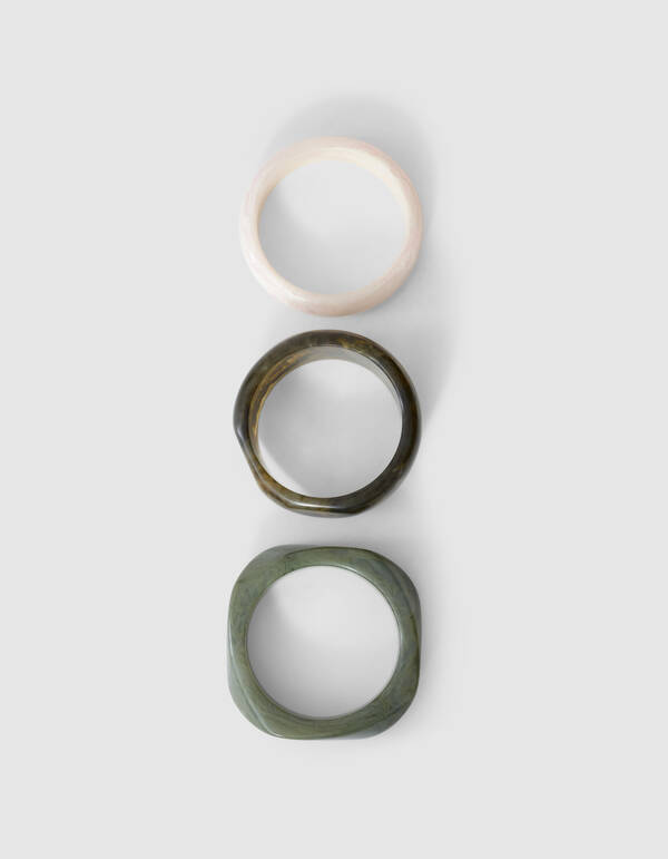 Bangle-Set Gr&uuml;n von Lonneke SHOEBY ACCESSOIRES