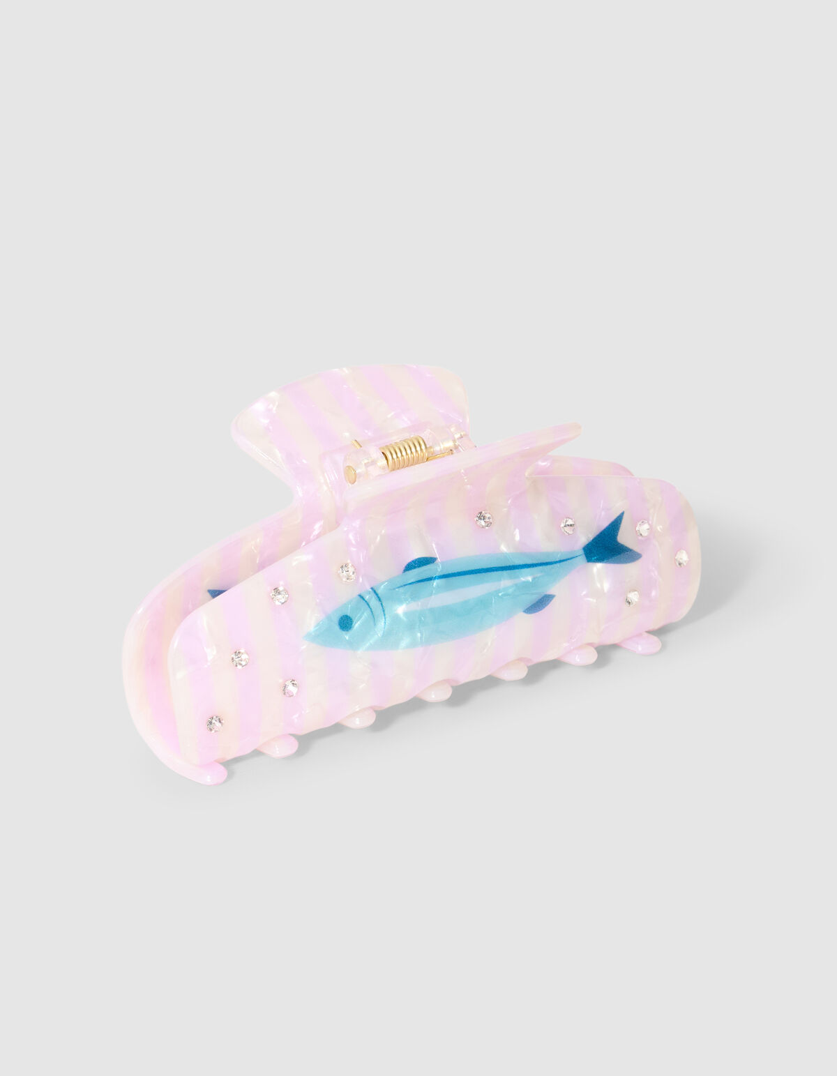 Fisch-Strass-Haarklammer hellrosa SHOEBY ACCESSOIRES