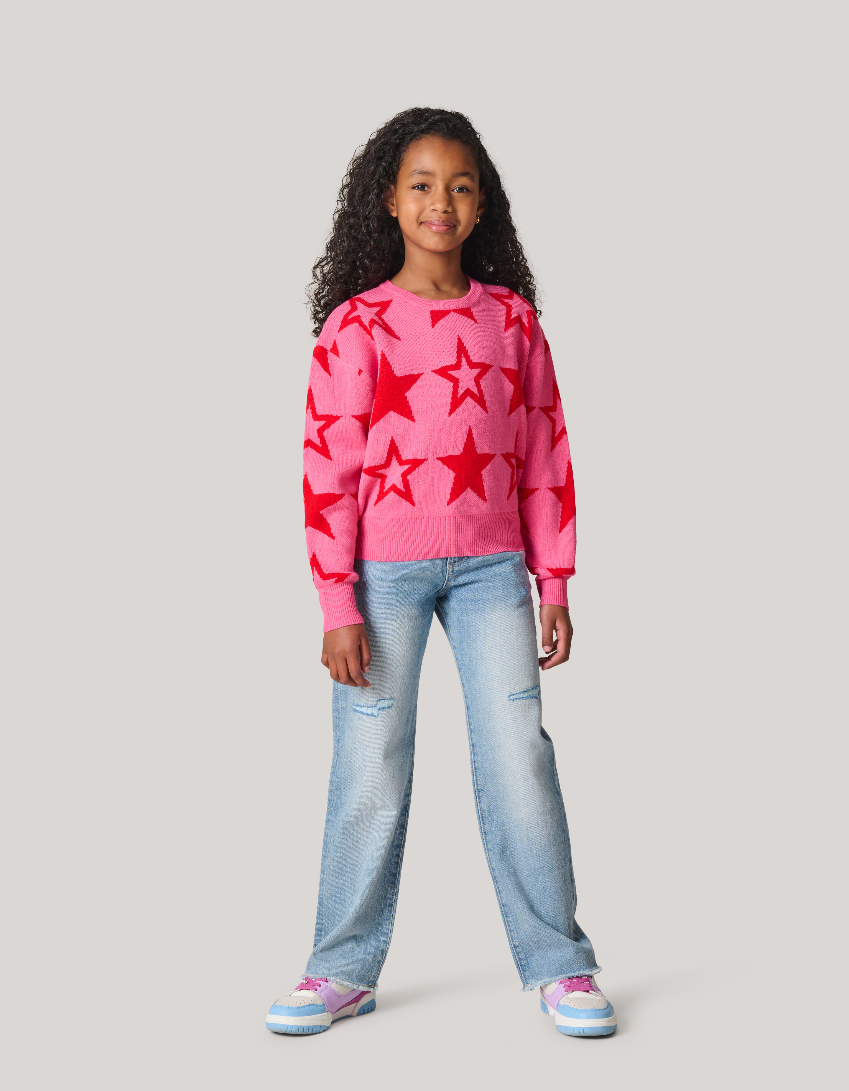 Bedruckter Pullover Rosa SHOEBY GIRLS