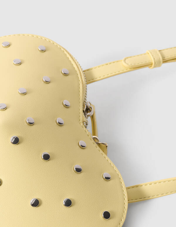 Heart Stud Tasche Hellgelb SHOEBY ACCESSOIRES