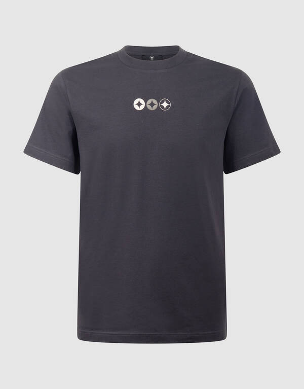 Spark Logo T-Shirt in Dunkelgrau SHOEBY MEN