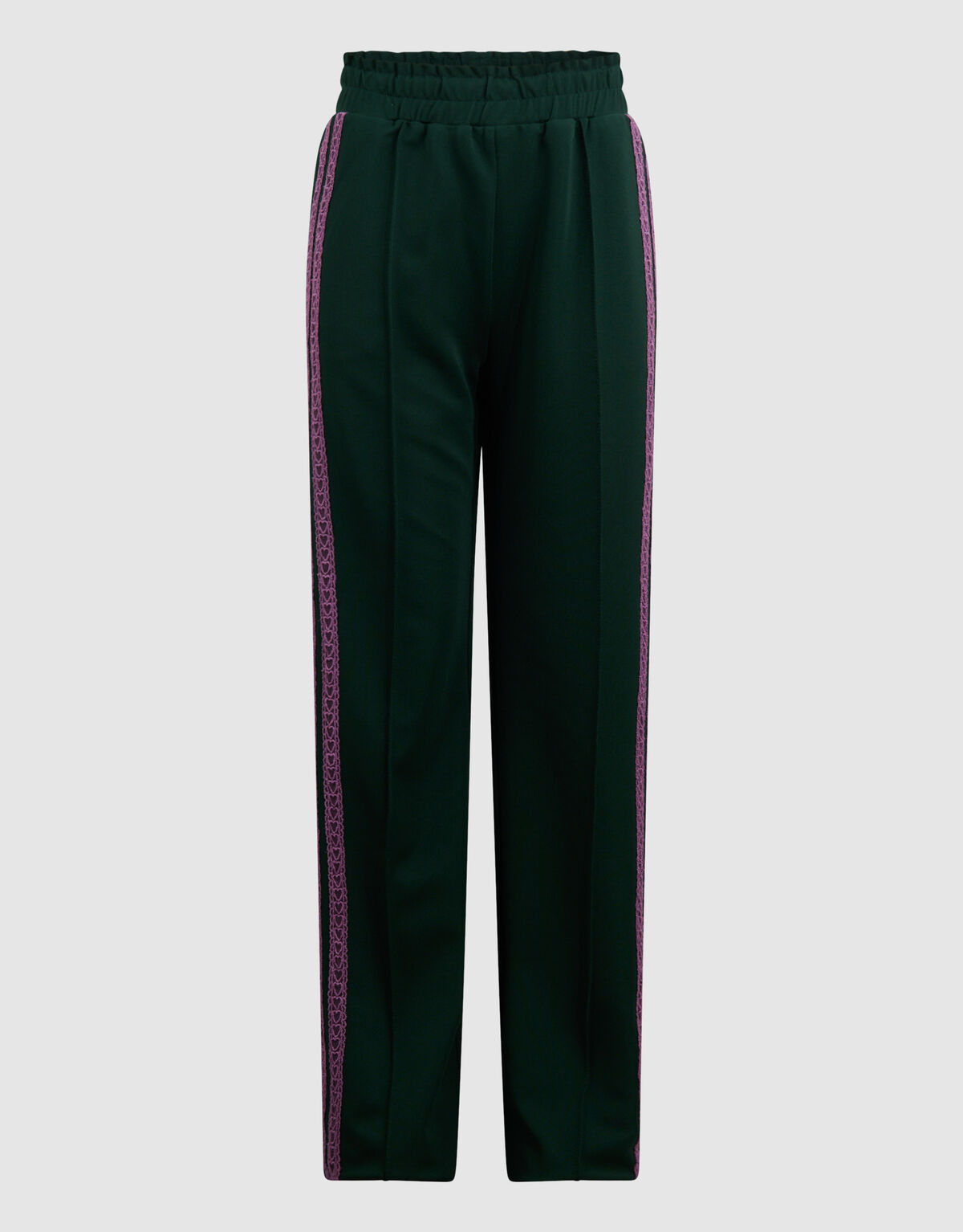 Sportliche Hose mit weitem Bein Dunkelgrün SHOEBY GIRLS