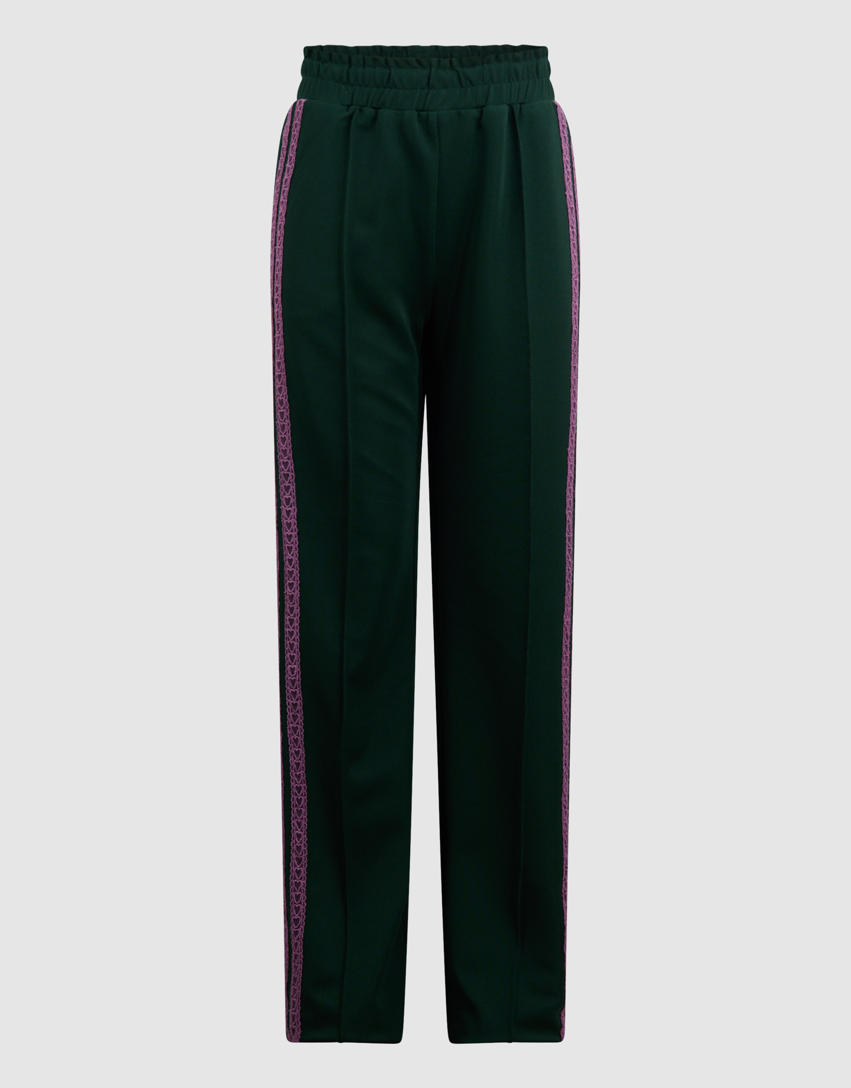 Sportliche Hose mit weitem Bein Dunkelgrün SHOEBY GIRLS