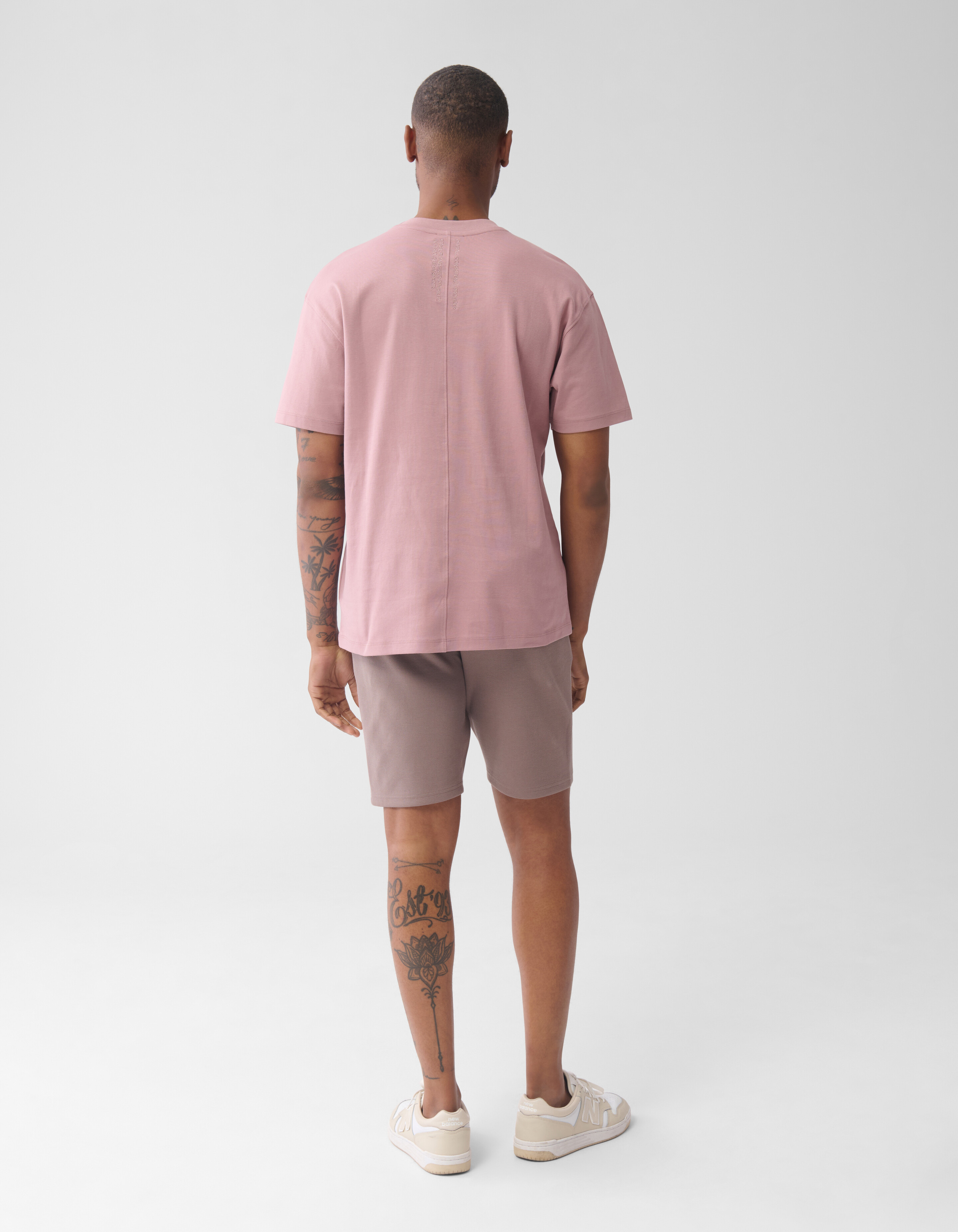 Stickerei Kunstwerk T-shirt Rosa SHOEBY MEN