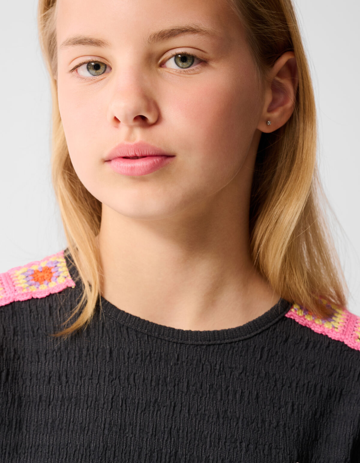 Crinkle Top Dunkelgrau SHOEBY GIRLS