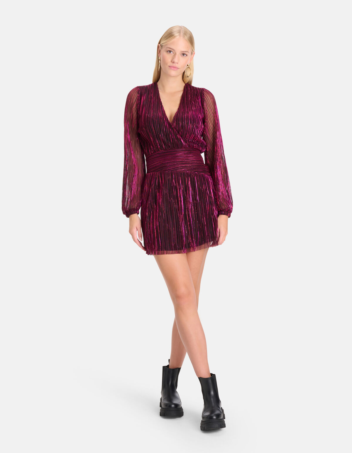 Crinkle Kleid Rosa By Nicolette SHOEBY WOMEN