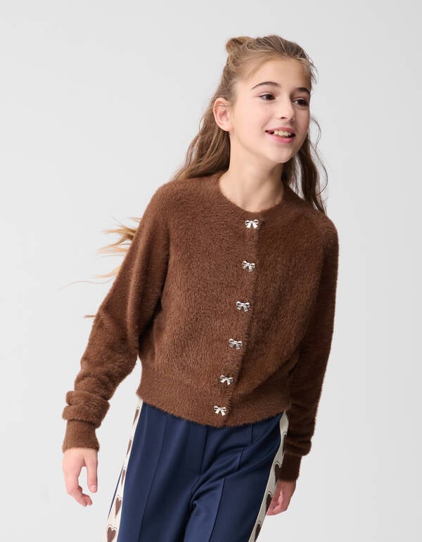 Braune Weste mit Schleife SHOEBY GIRLS