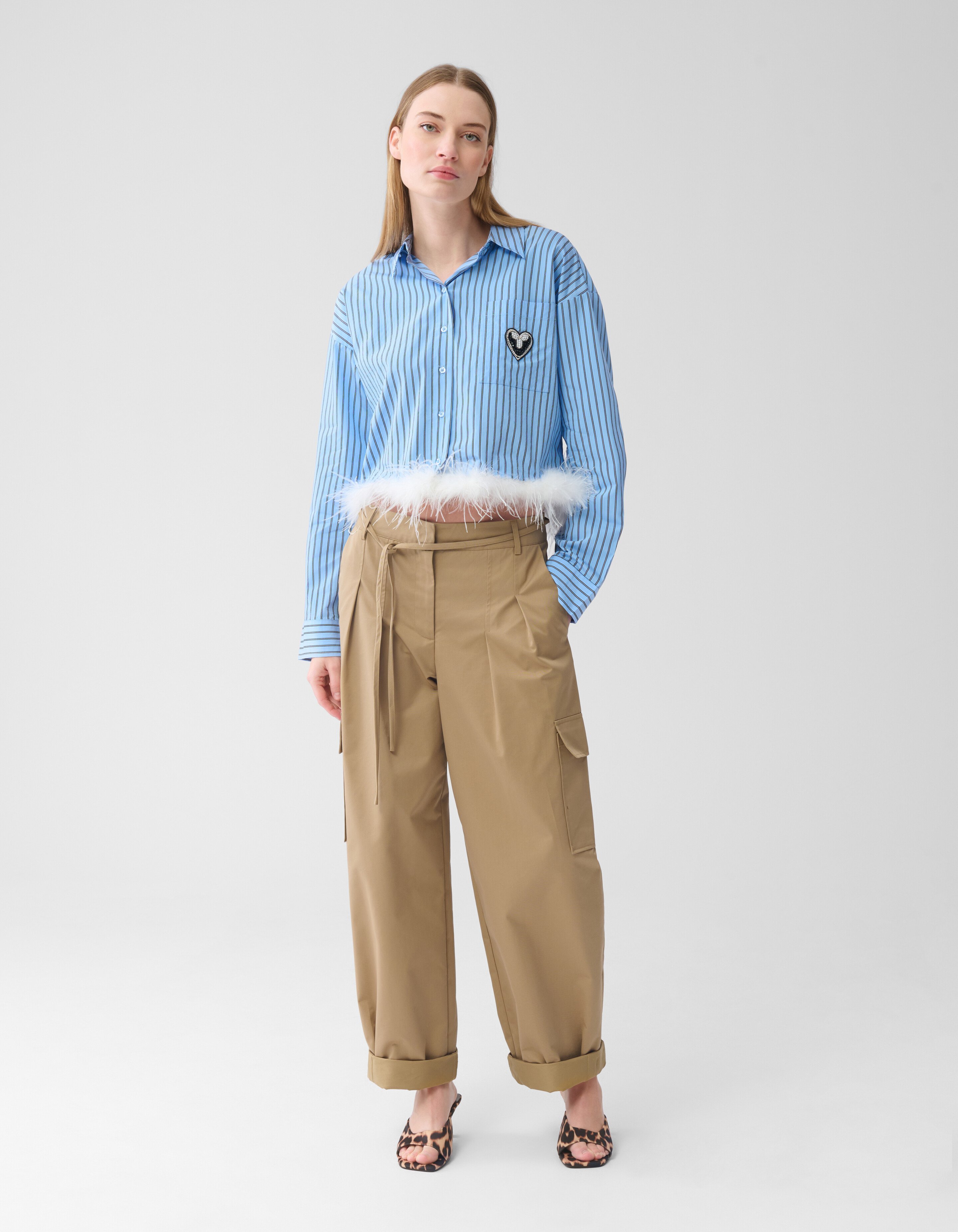 Cargo-Hose mit weitem Bein Braun SHOEBY WOMEN