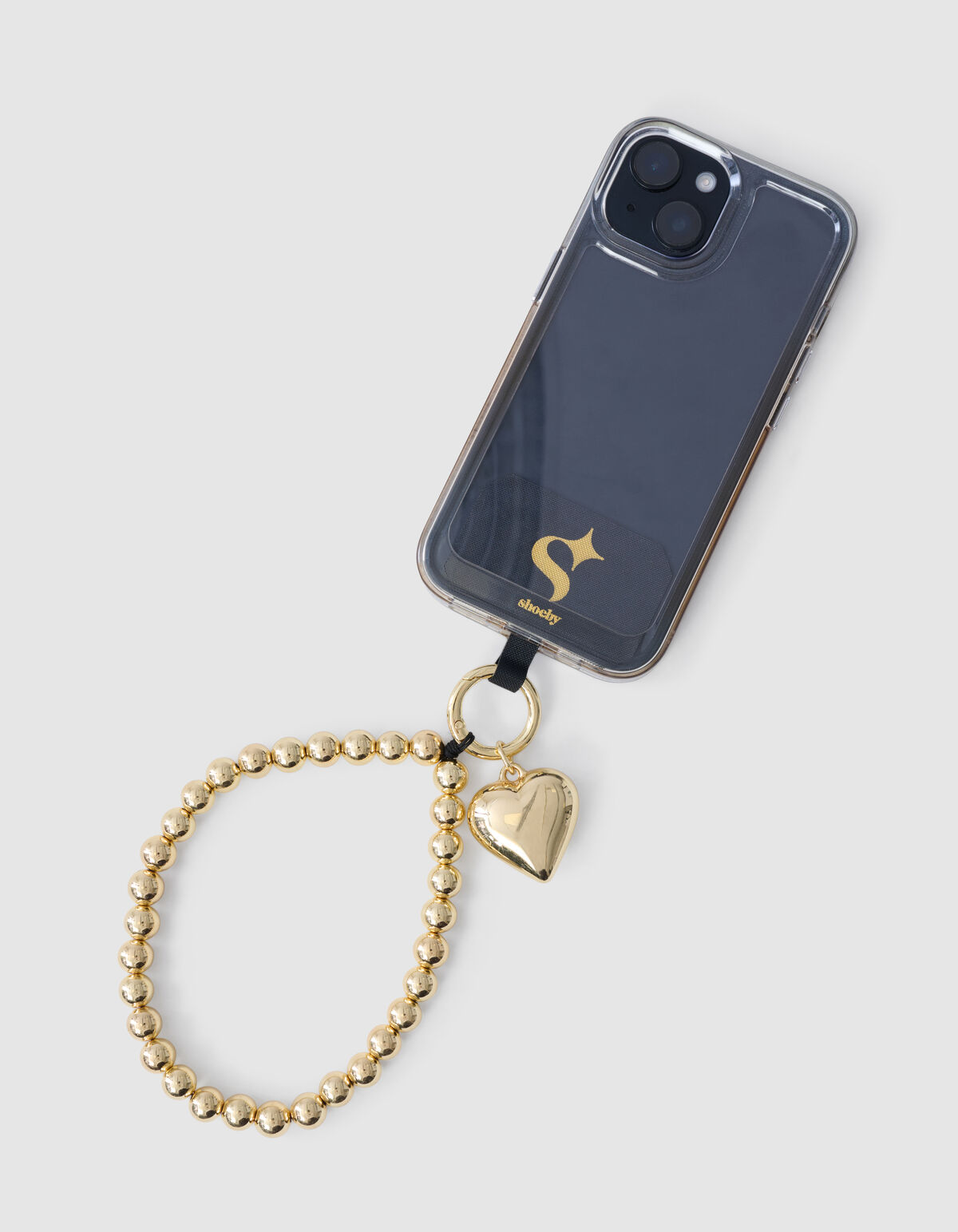 Herz Telefonkabel Gold SHOEBY ACCESSOIRES