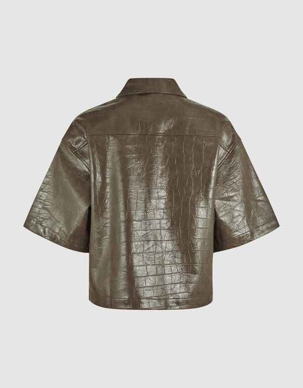 Krokodilbluse Dunkelgrün von Mieke SHOEBY WOMEN