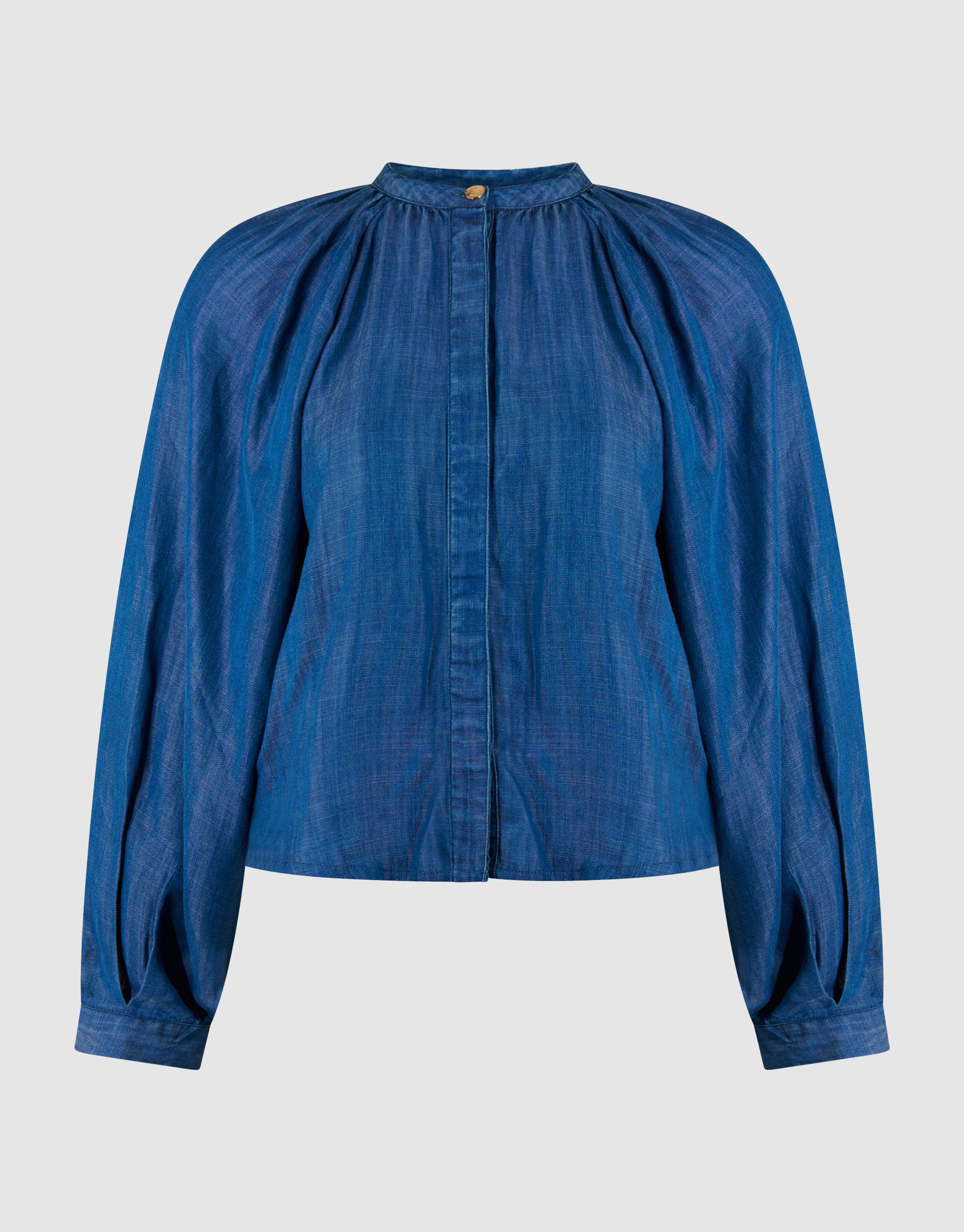 Kurze Jeansbluse Blau SHOEBY WOMEN