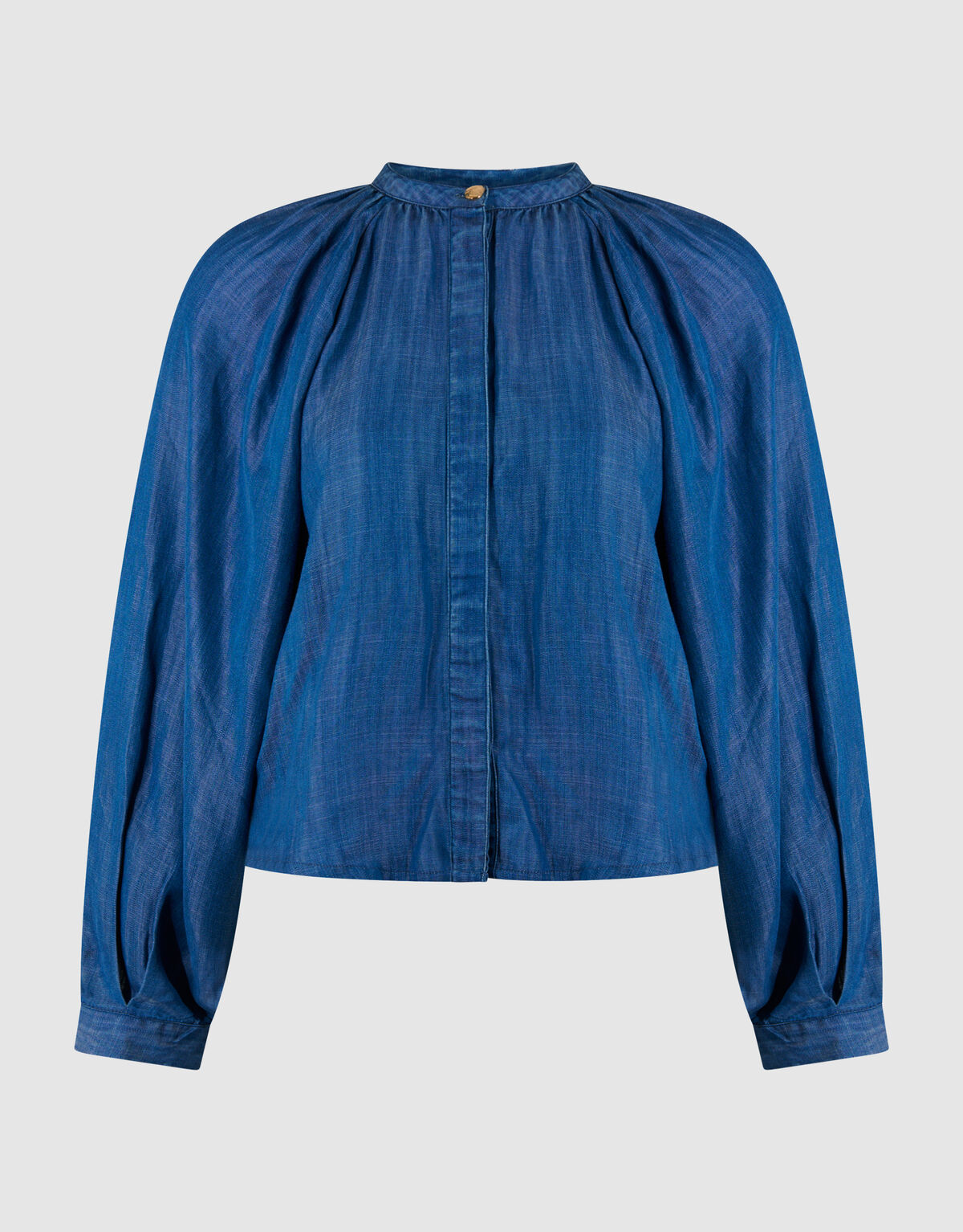 Kurze Jeansbluse Blau SHOEBY WOMEN