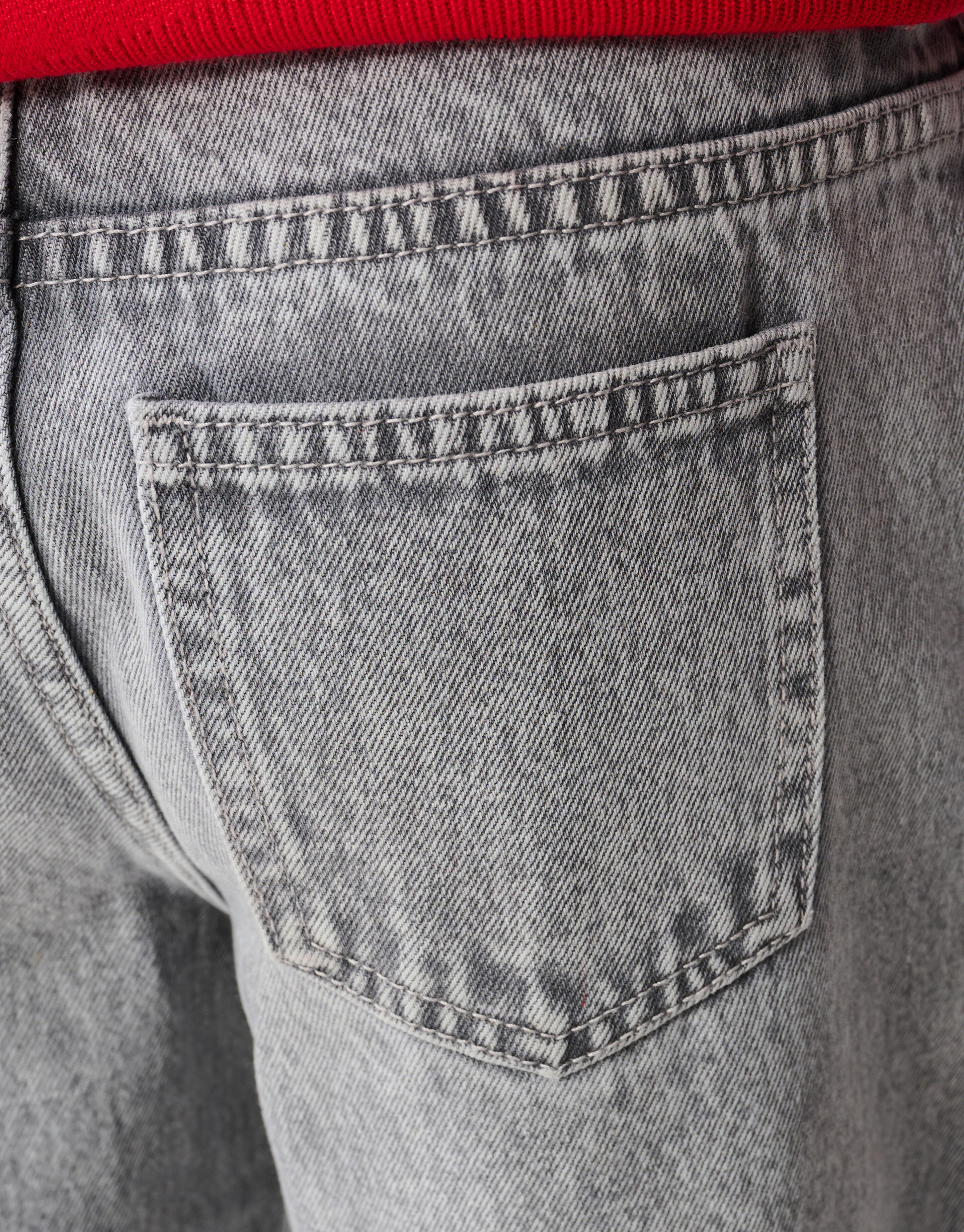 Rose Stud Weitbein-Jeans Hellgrau SHOEBY GIRLS