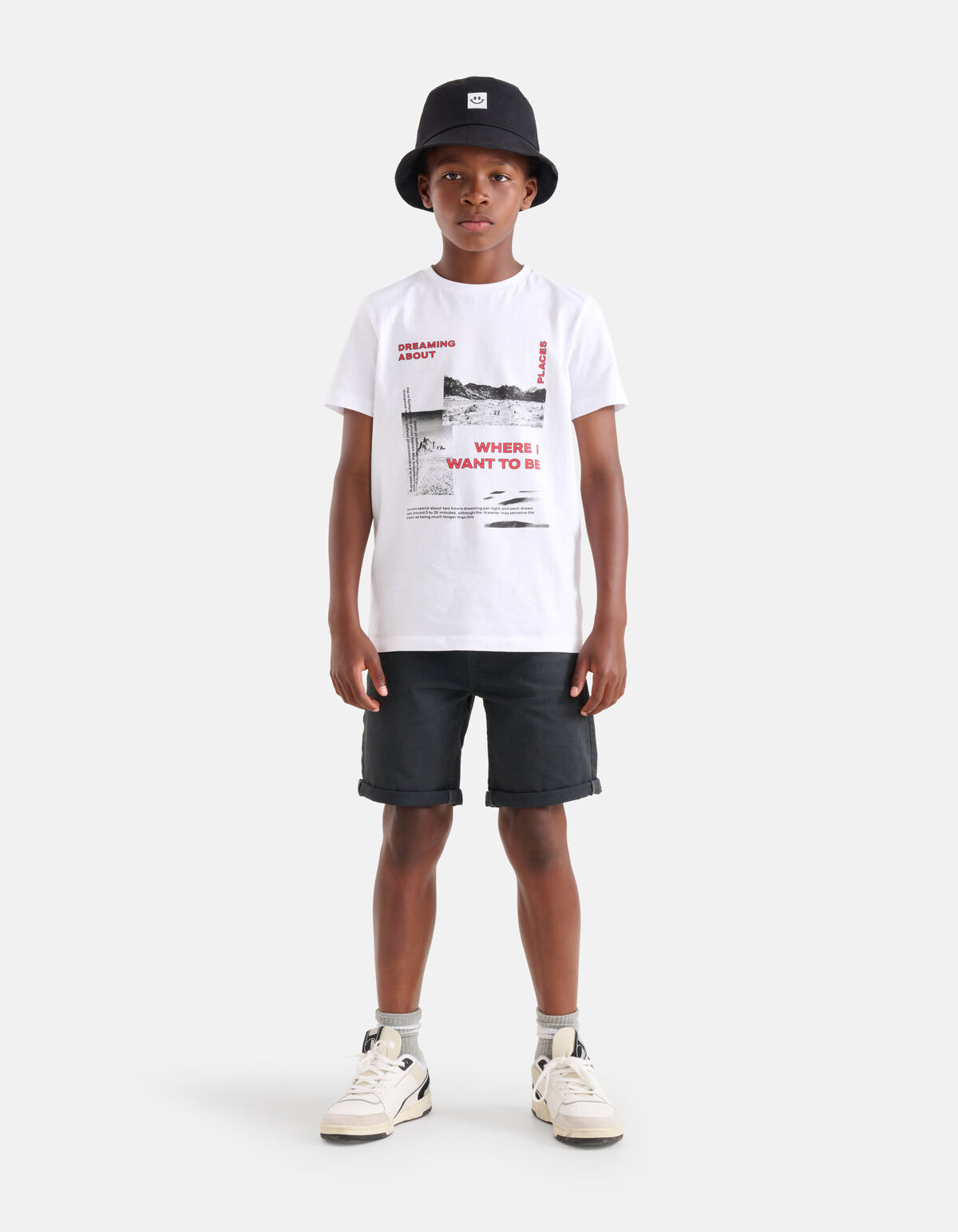 Casual Twill Short Dunkelgrau SHOEBY BOYS