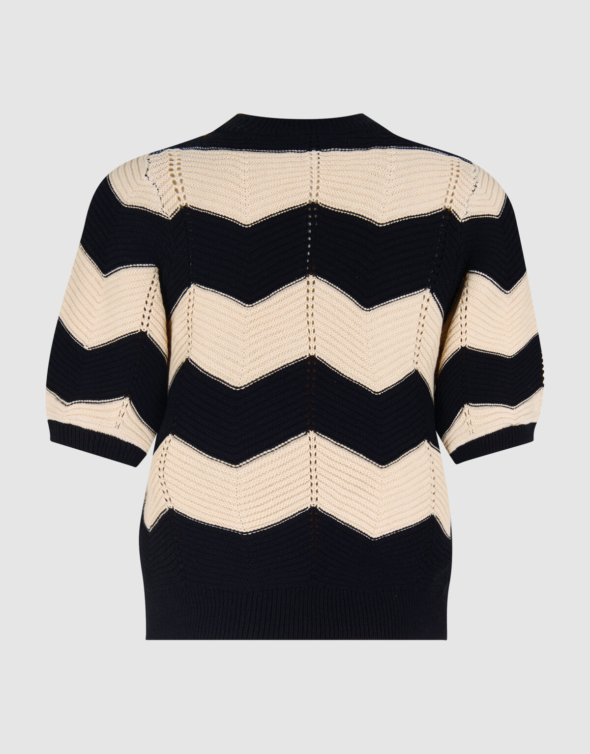 Crochet Top Zwart/Gebroken Wit SHOEBY WOMEN