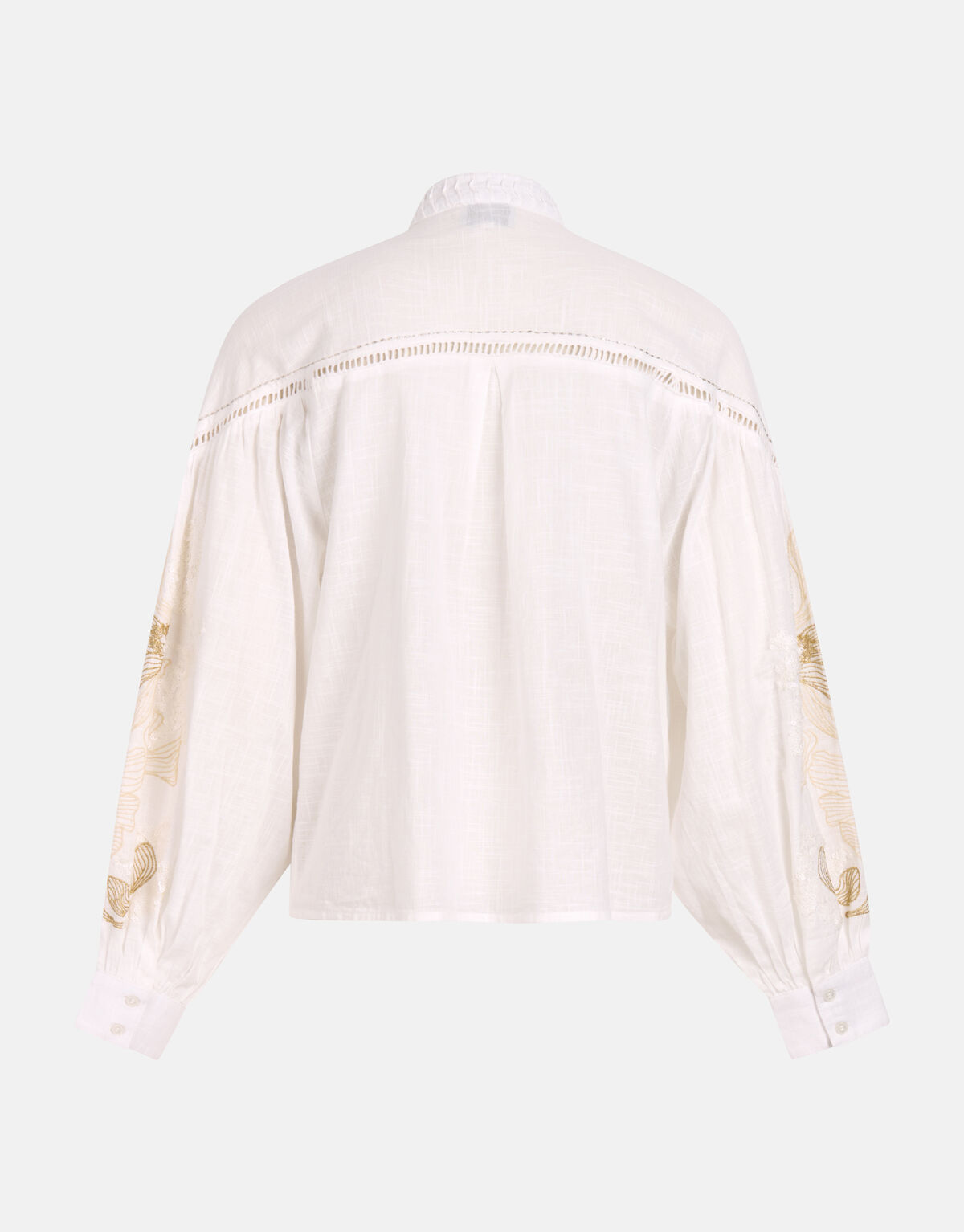 Bluse mit Stickerei und Pailletten Off White SHOEBY WOMEN