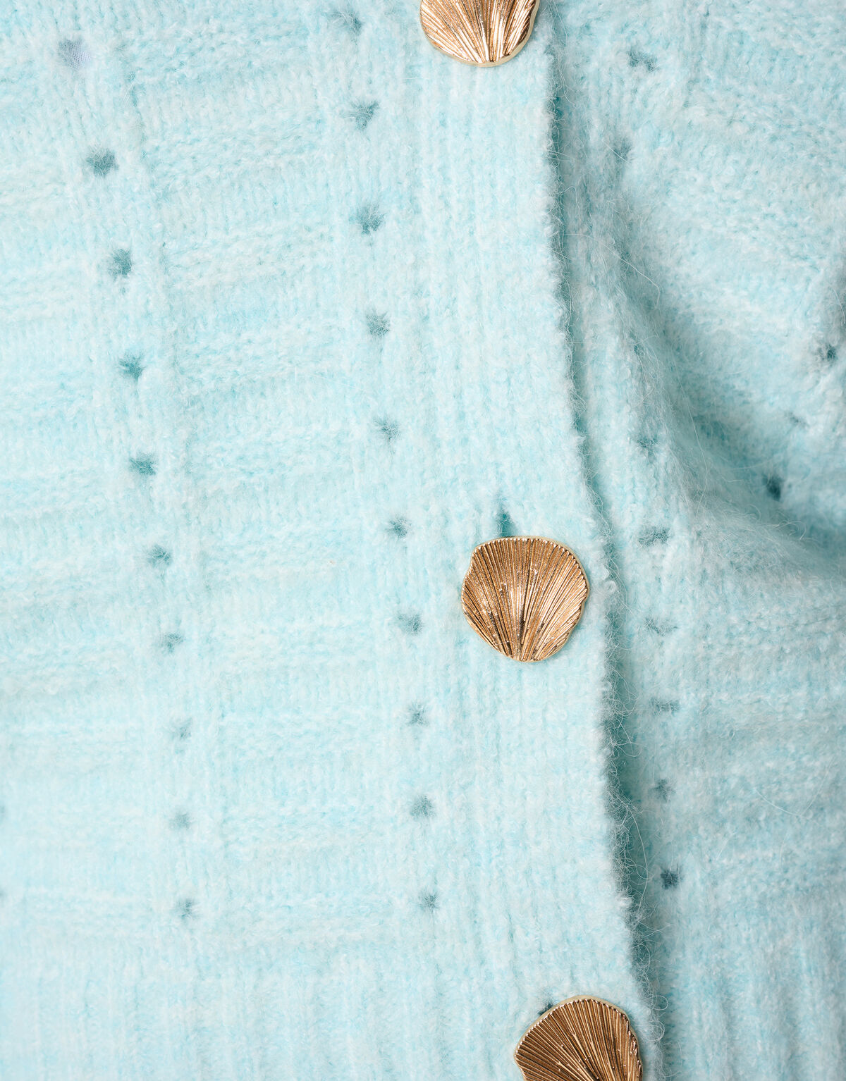 Weiche Strickjacke Hellblau SHOEBY WOMEN