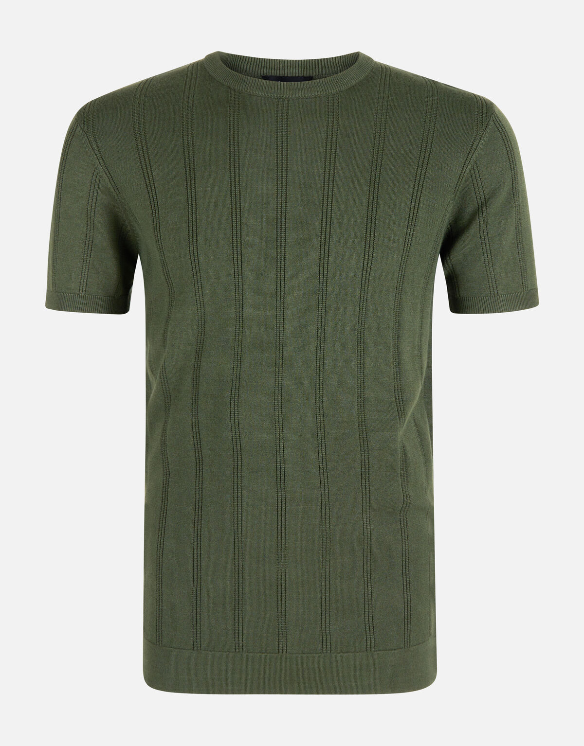 Strick-T-Shirt Dunkelgrün SHOEBY MEN