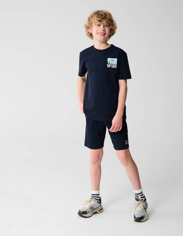 Tour Artwork T-shirt Dunkelblau SHOEBY BOYS