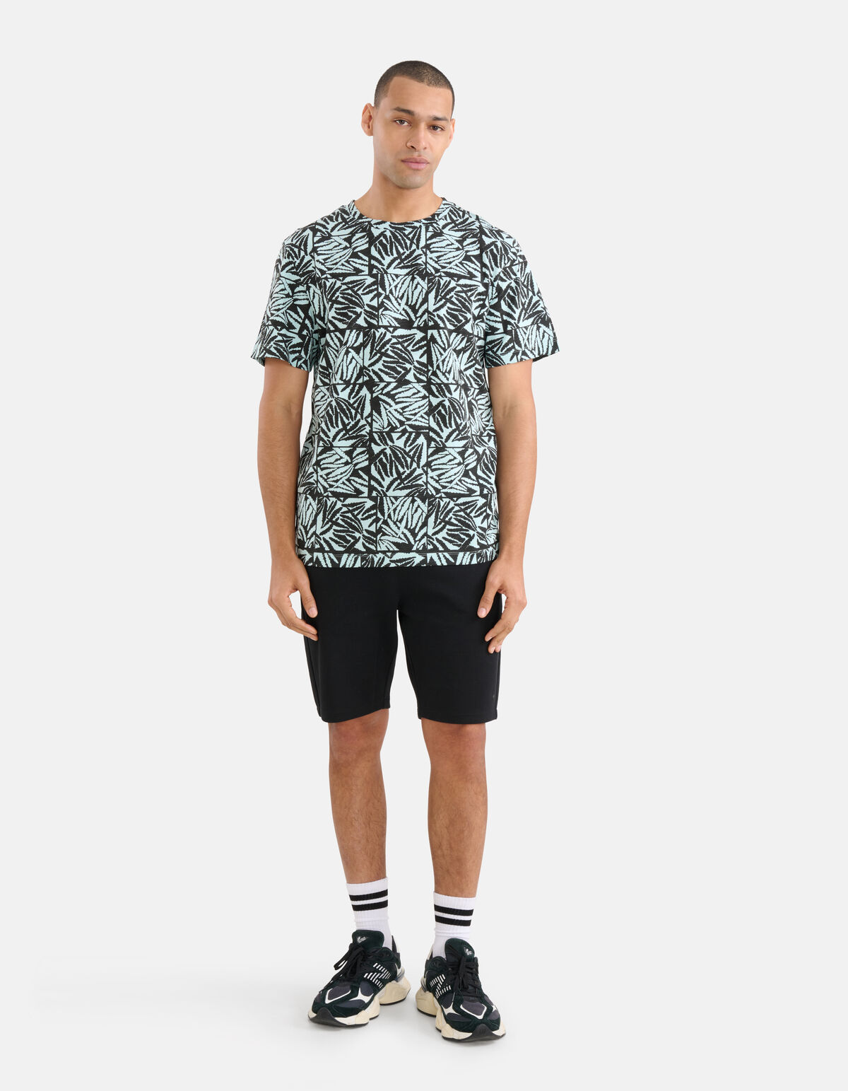 Printed T-shirt Lichtgroen SHOEBY MEN