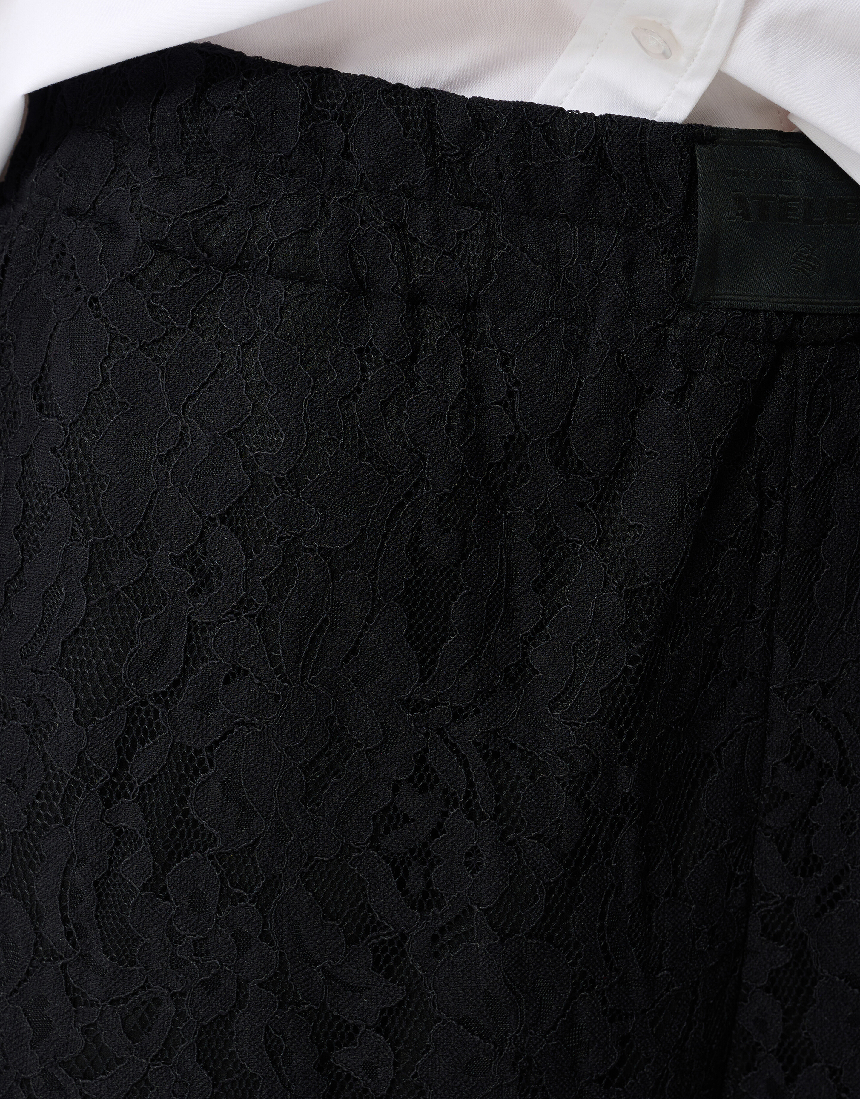 Schwarze Spitzenhose mit weitem Bein SHOEBY WOMEN