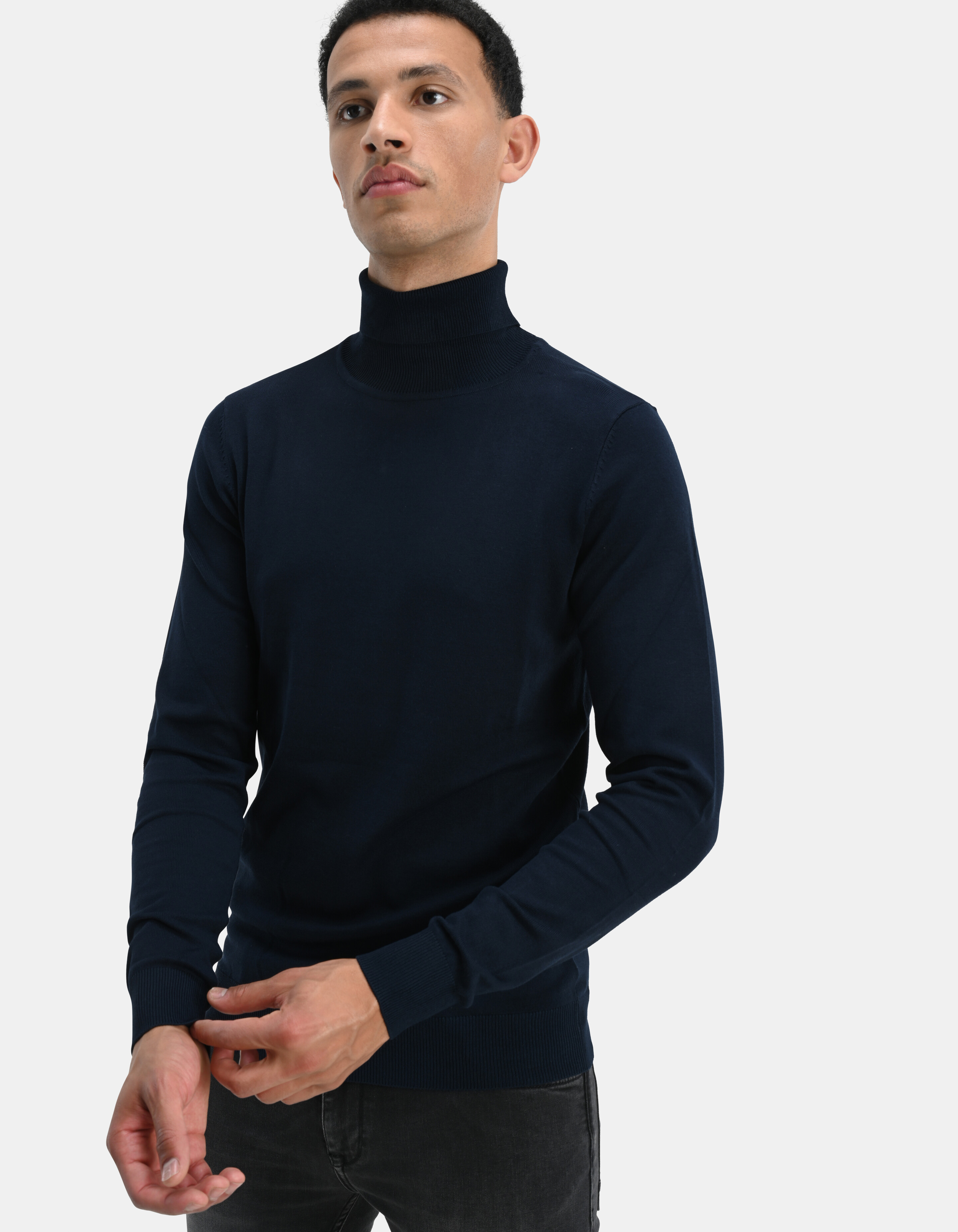 Rollkragenpullover Dunkelblau SHOEBY MEN