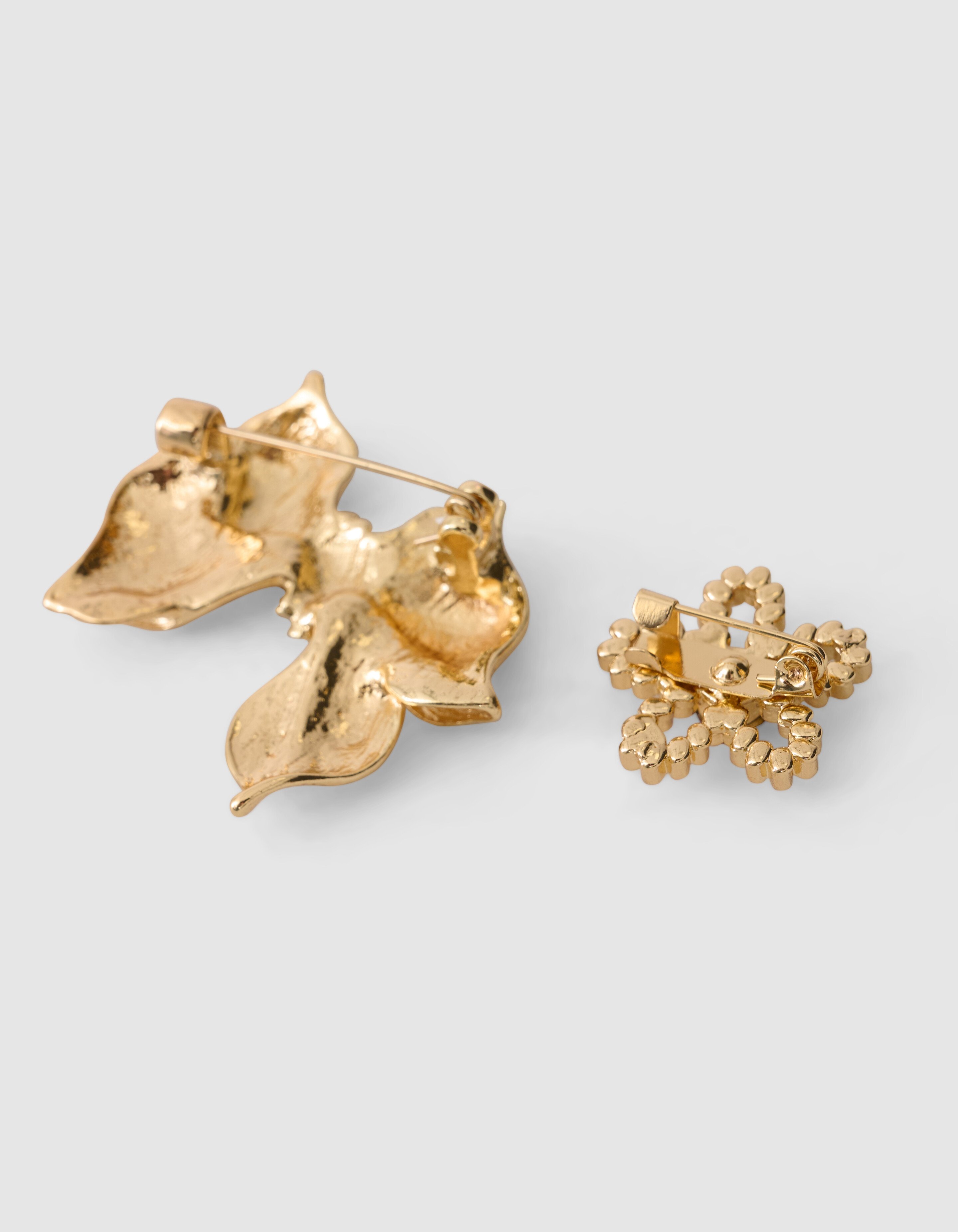 Bow Brooch Set Gold SHOEBY ACCESSOIRES