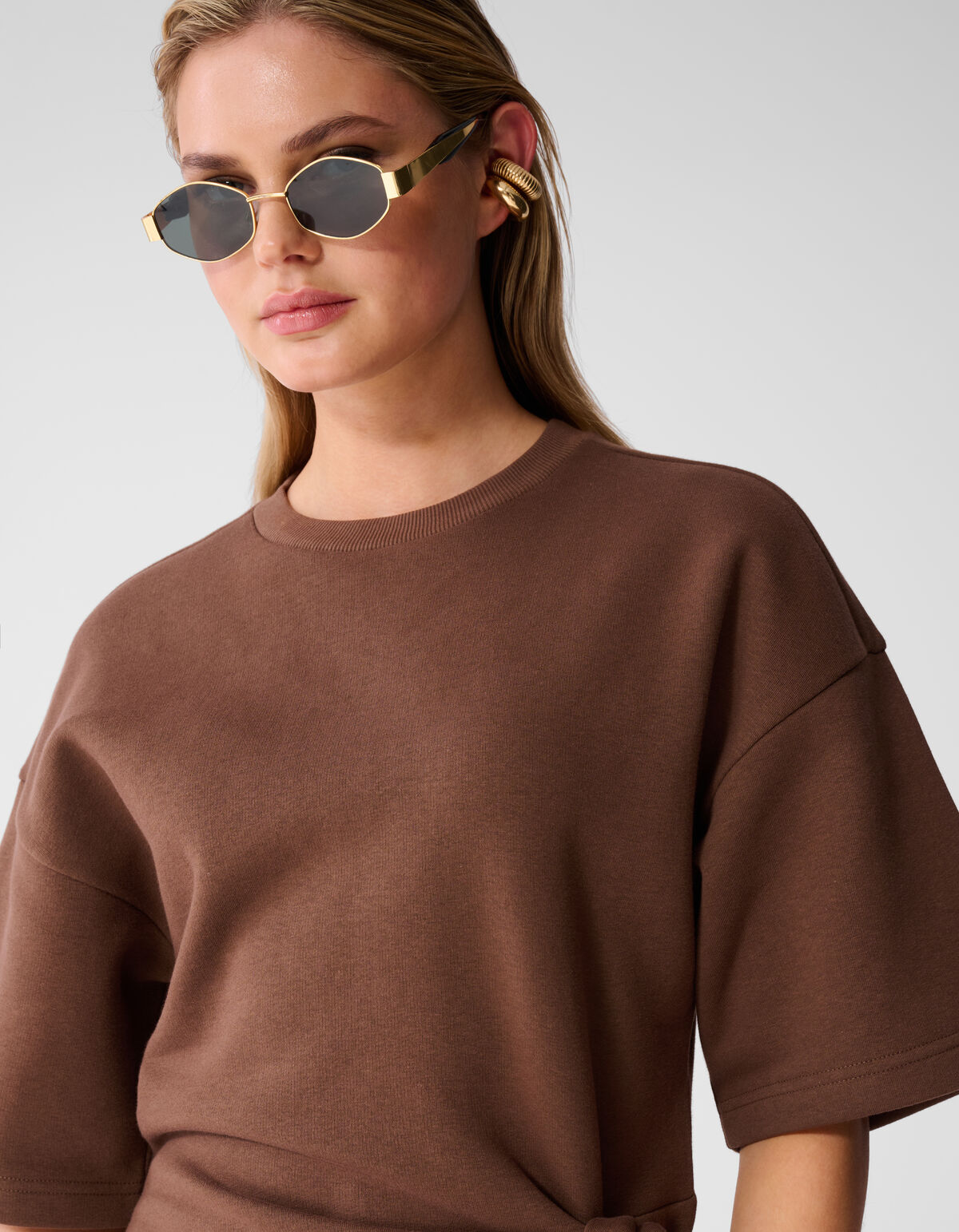 Sweat Maxi Kleid Braun SHOEBY WOMEN