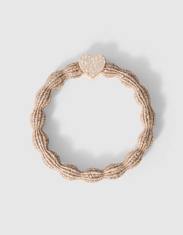 Wellenf&ouml;rmiges Lurex-Haargummi Gold SHOEBY ACCESSOIRES