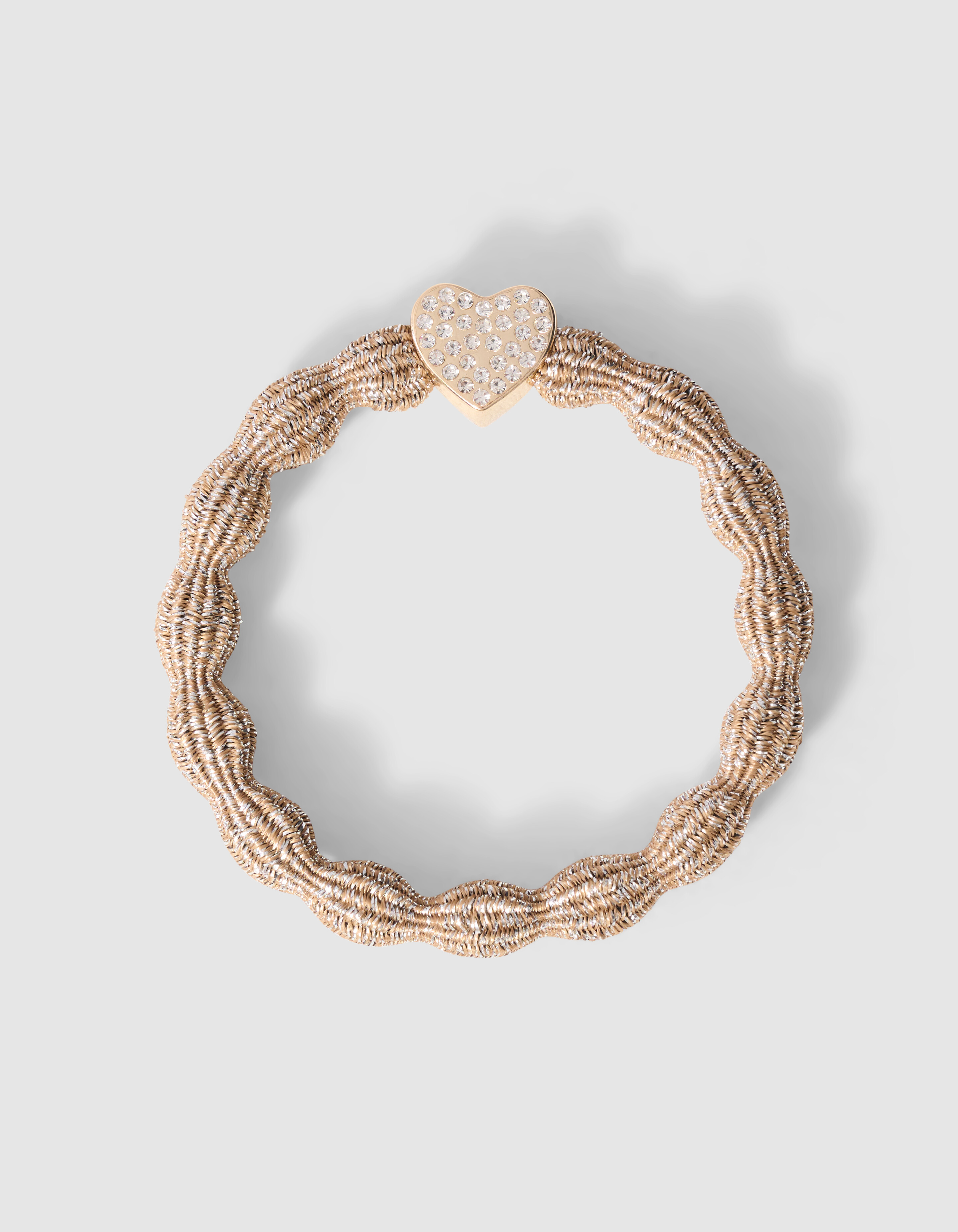 Wellenf&ouml;rmiges Lurex-Haargummi Gold SHOEBY ACCESSOIRES