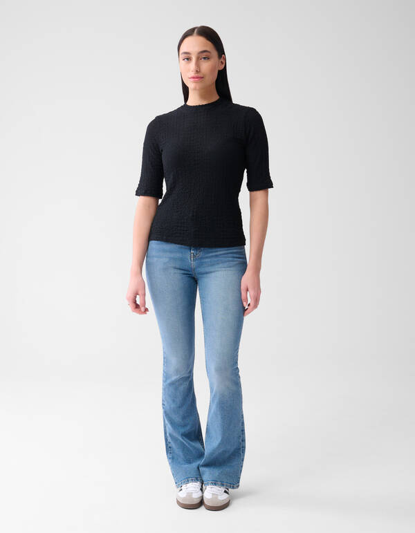 Crinkle Top Schwarz SHOEBY WOMEN